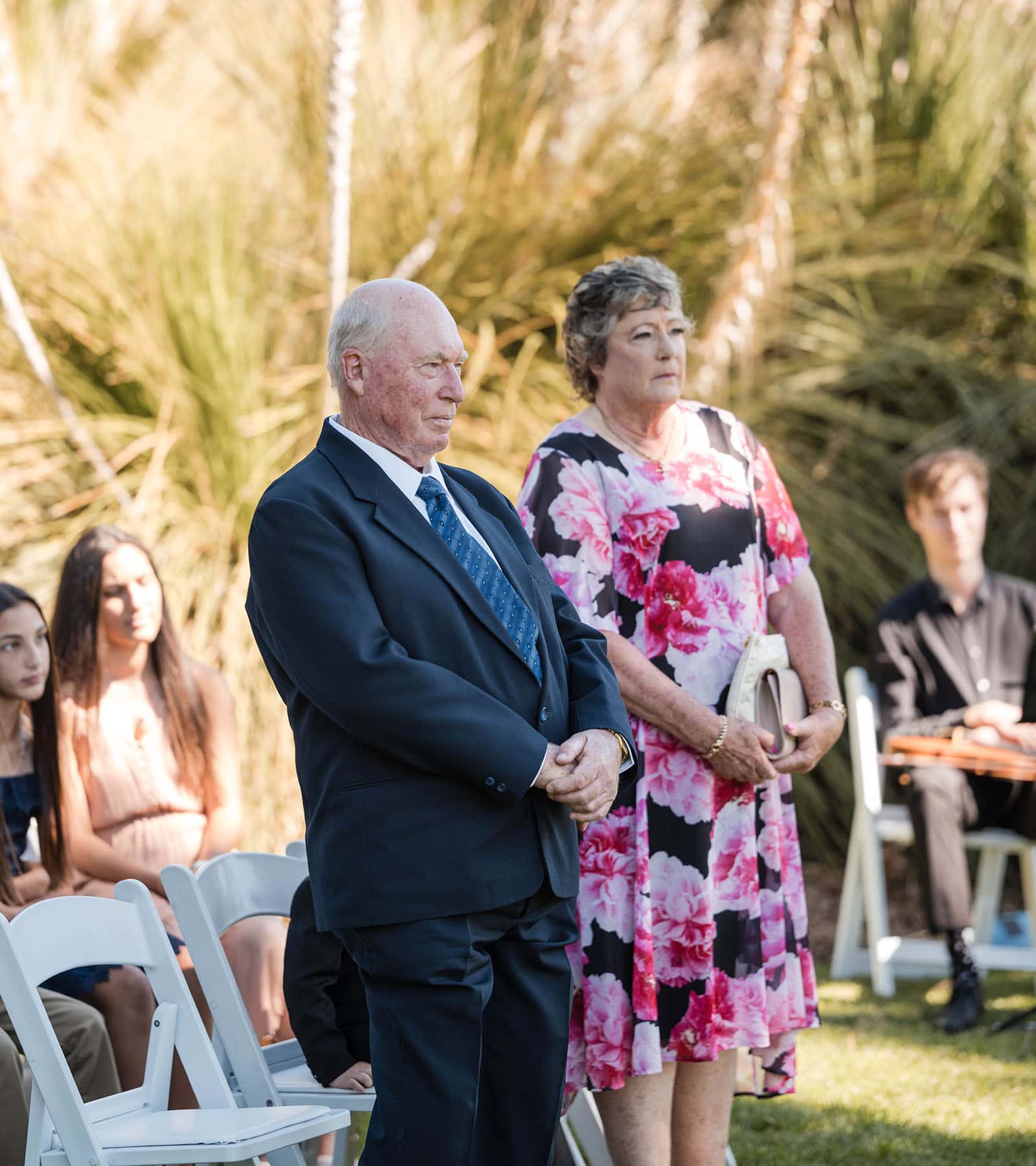 adelaide botanic gardens cycad collection wedding - joanne & blake 9 Standing parents
