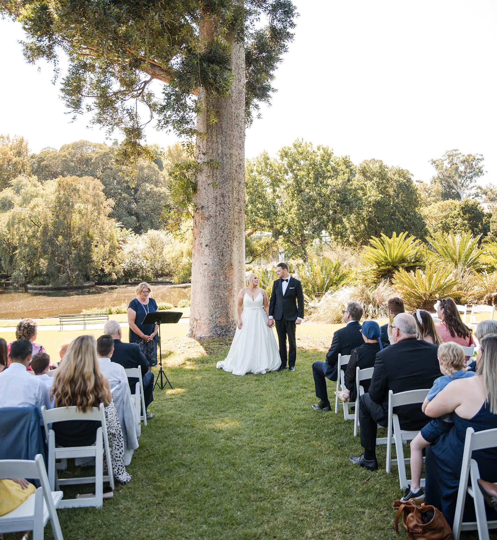adelaide botanic gardens cycad collection wedding - joanne & blake 14 Wedding under the tree