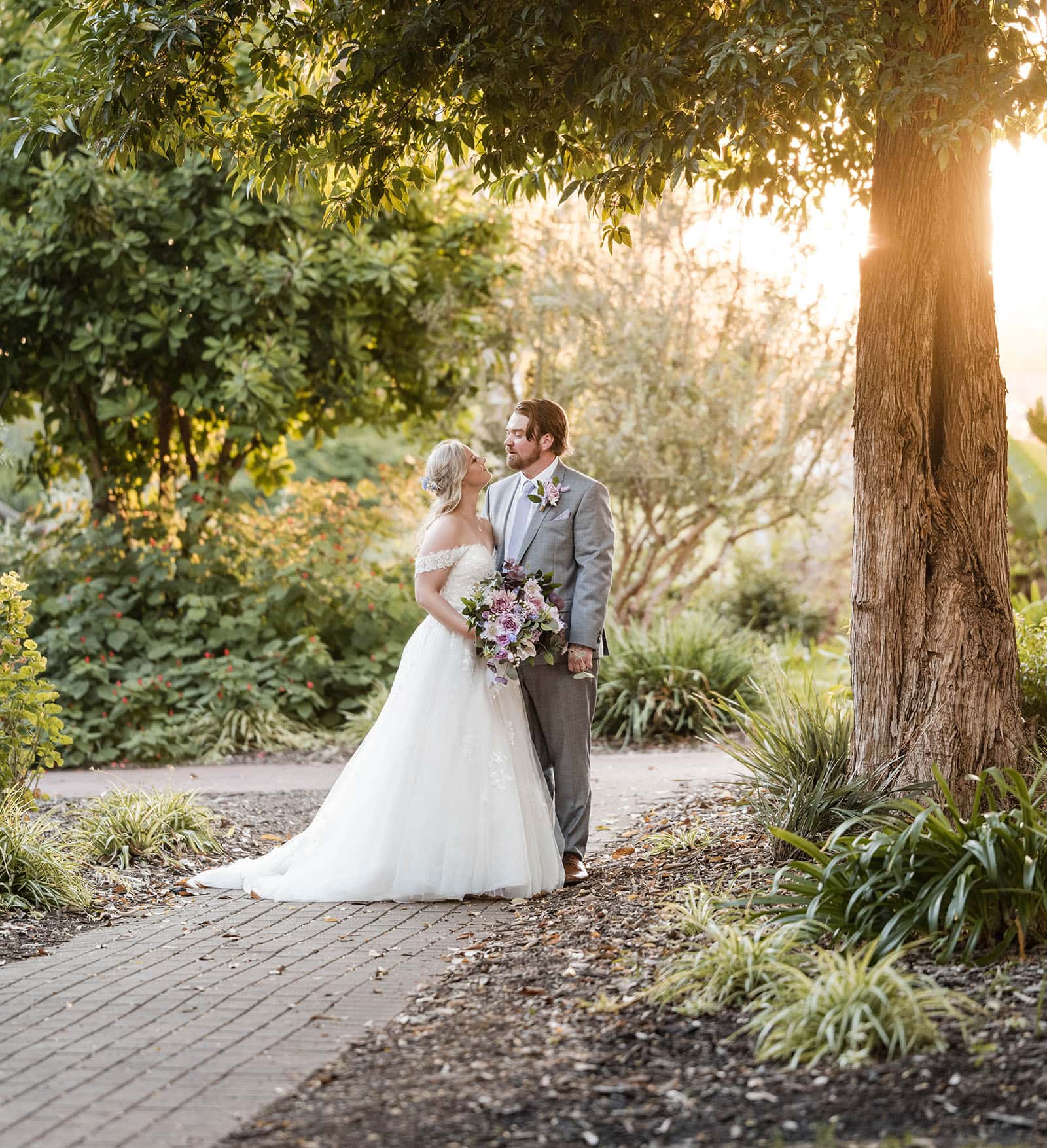 whyalla golf club wedding - tayla & stuart 40 Bride and groom in Whyalla's Ada Ryan Gardens