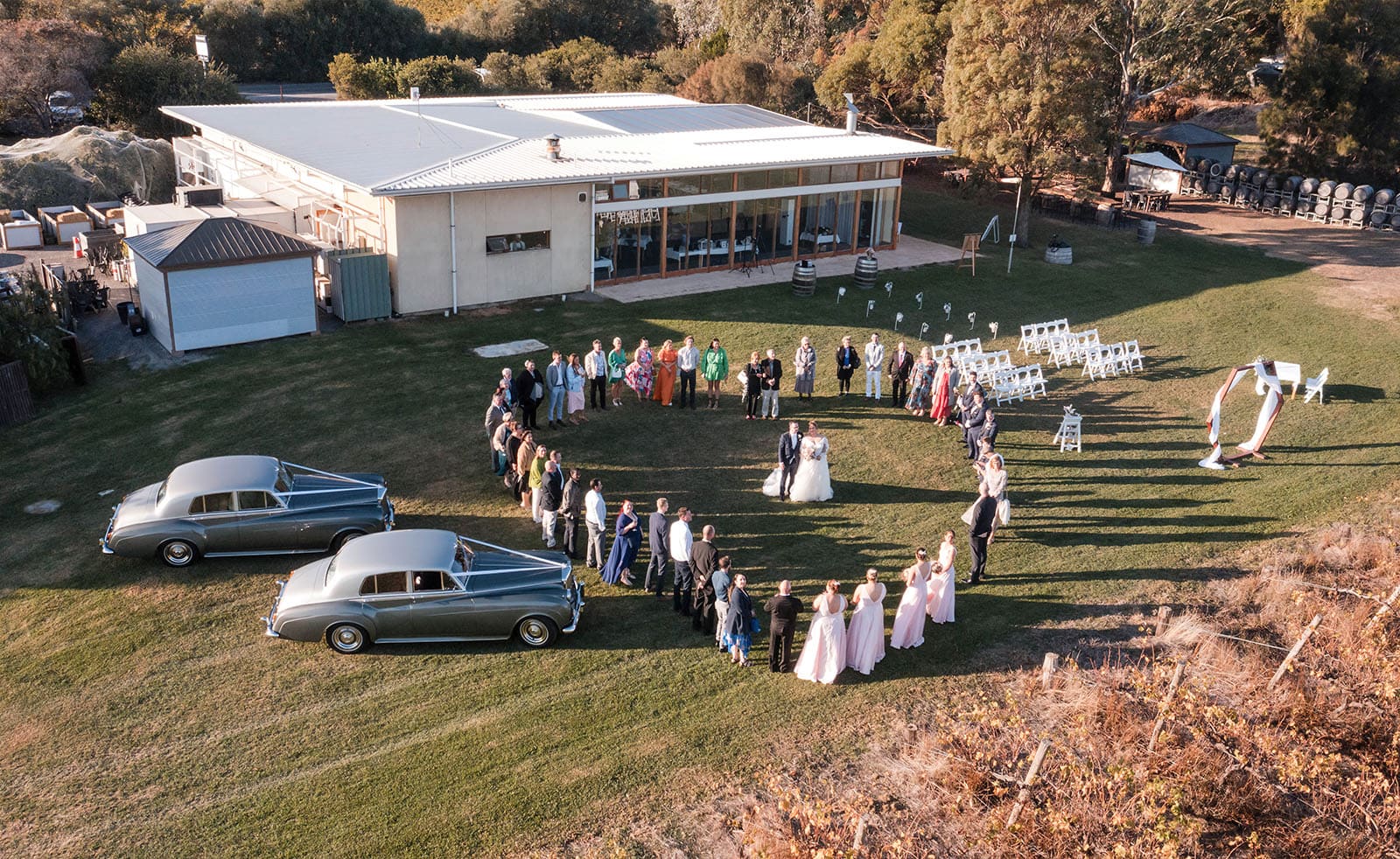 mclaren vale ekhidna wines wedding - kait & brayden 36 Love heart photo of Ekhidna Winery