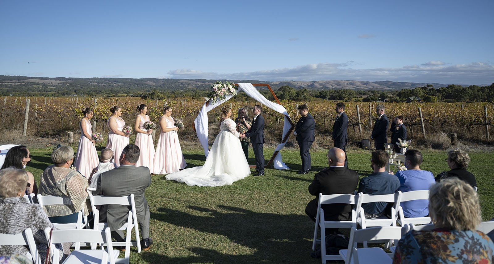 mclaren vale ekhidna wines wedding - kait & brayden 33 Mclaren Vale Ekhidna Wines Wedding ceremony in progress