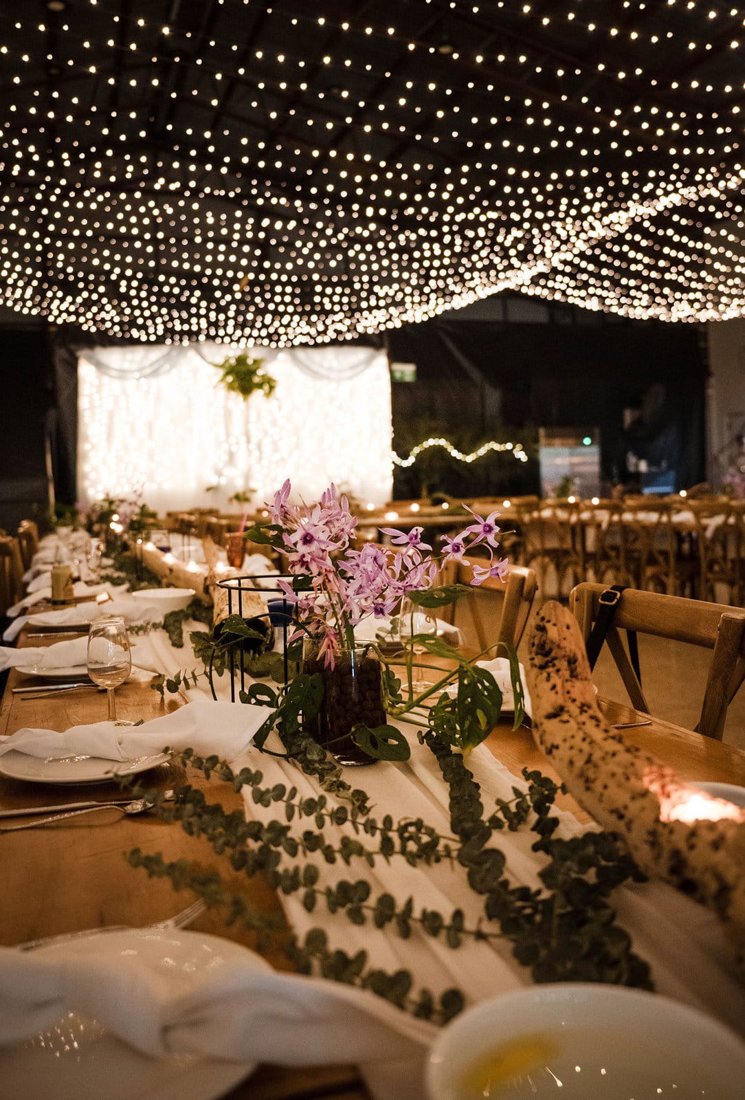 darwin's dudley point wedding - melanie & kerry 50 Darwin reception setup in shed