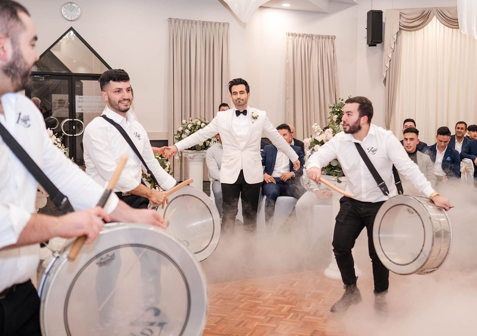 adelaide bridal photoshoot and reception - emre & sara 53 Bridal entrance with drummers