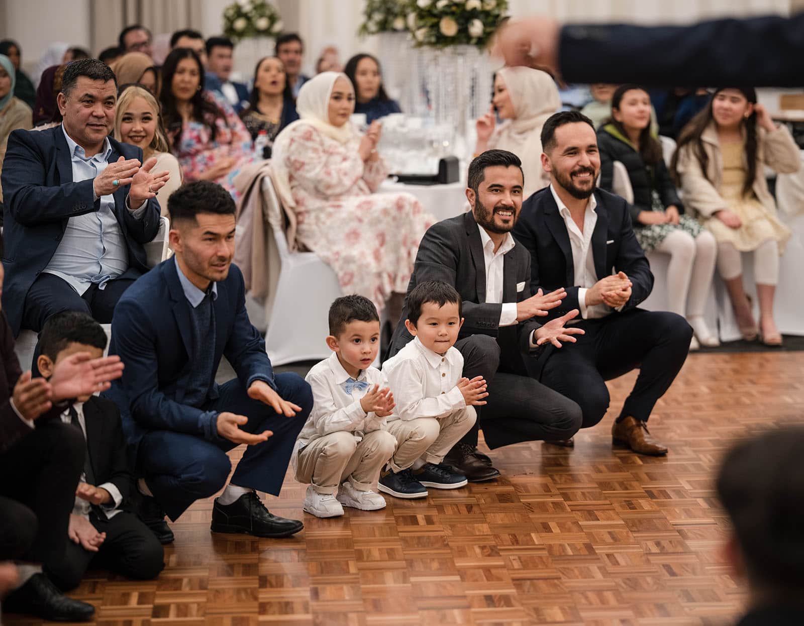 adelaide bridal photoshoot and reception - emre & sara 59 Guests watching the dancing