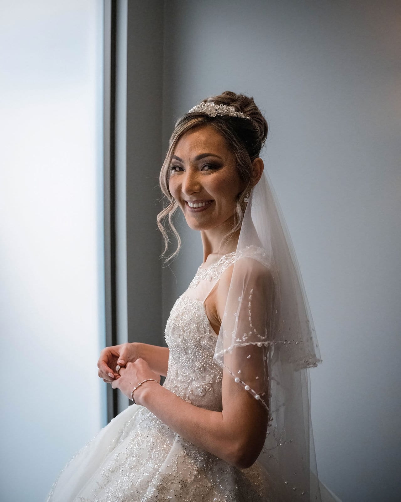 adelaide bridal photoshoot and reception - emre & sara 12 Smiling bride looking at camera