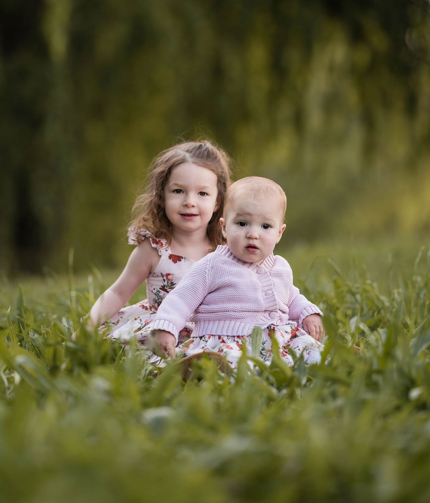 fountain valley reserve family shoot - shaw family 2 Sisters portrait