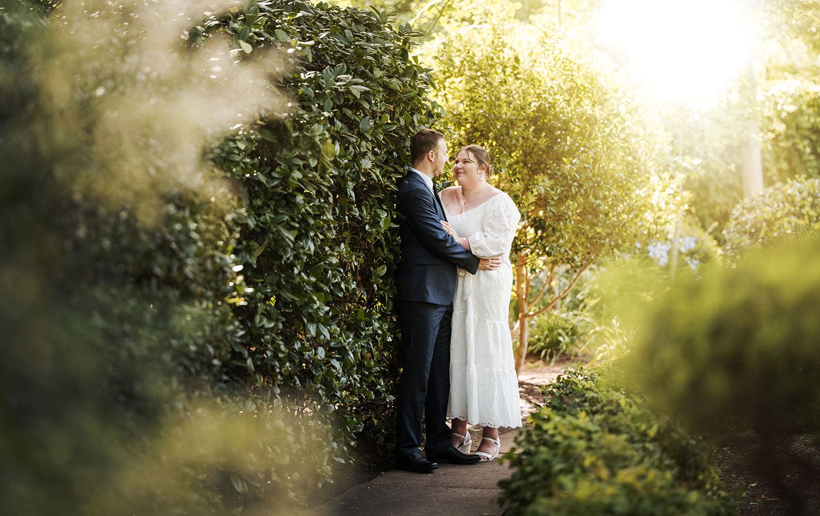 marriages registration office wedding - dayna & alex 25 Bride and groom under the sunlight