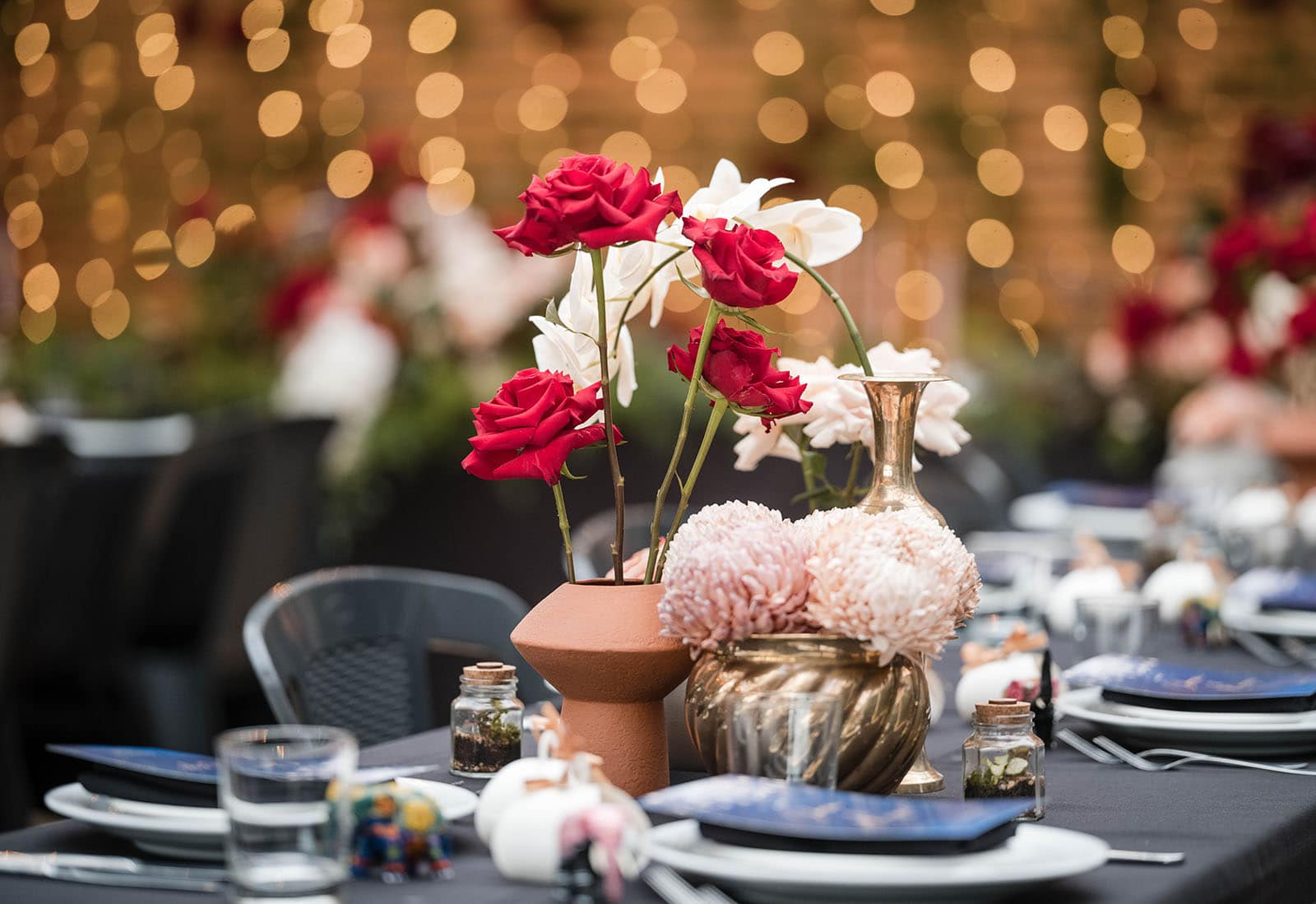 ekhidna winery wedding - chami & bryce 54 Centre pieces