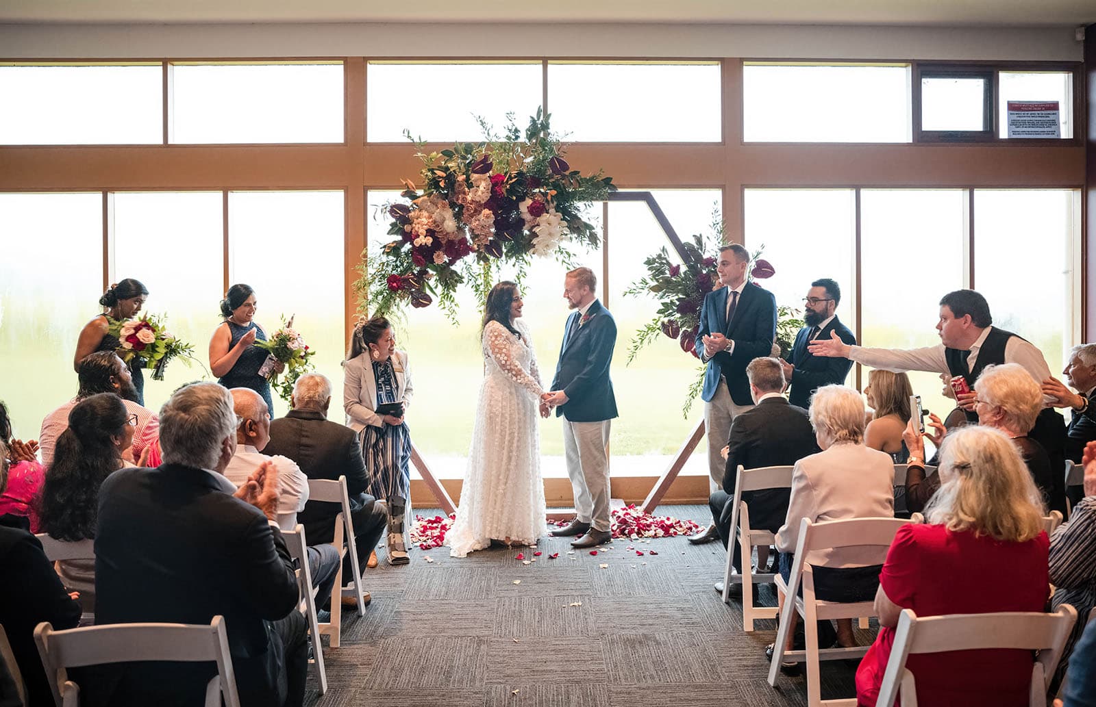 ekhidna winery wedding - chami & bryce 30 Indoor Ehkidna Wines wedding ceremony