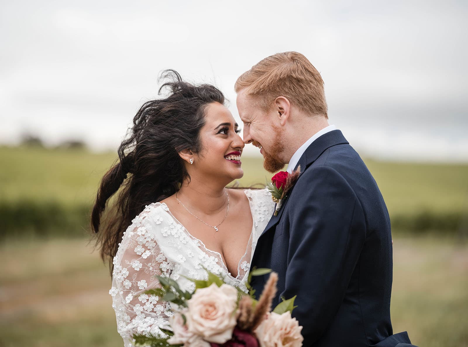 ekhidna winery wedding - chami & bryce 40 Windswept hair on bride