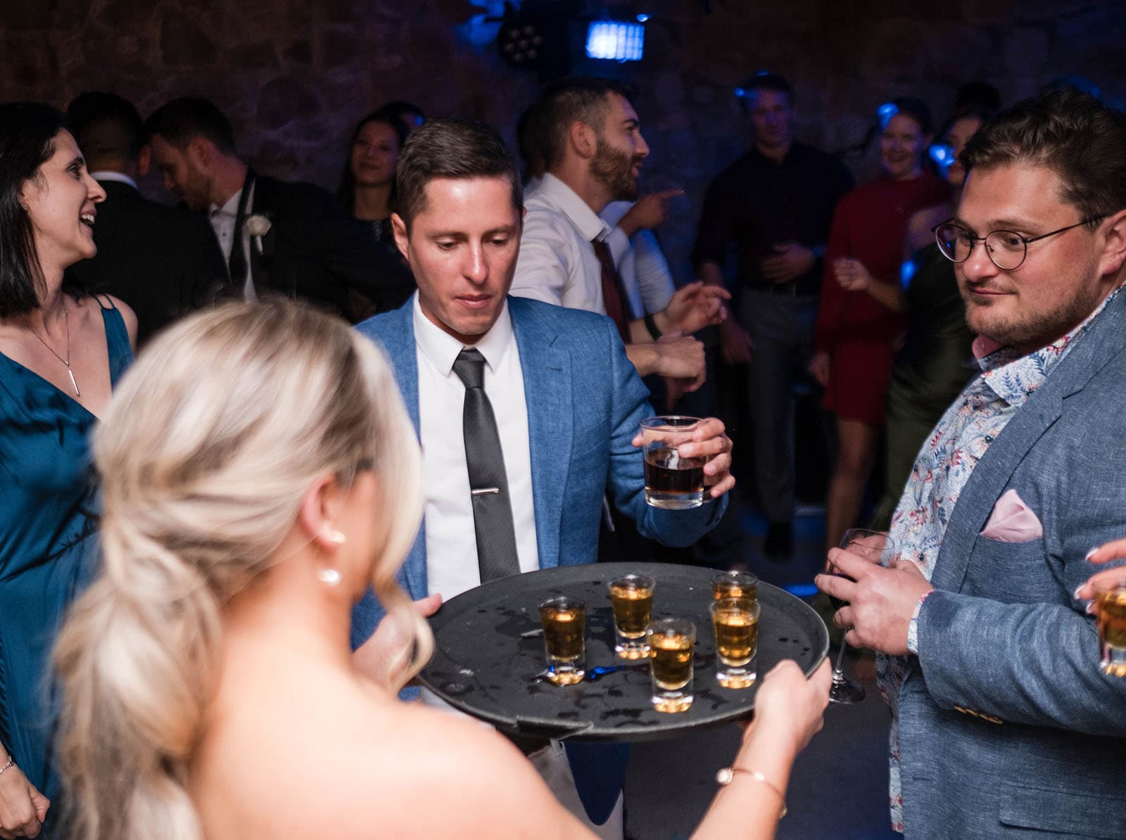 the manor basket range wedding - cassie & danny 88 Shots serving