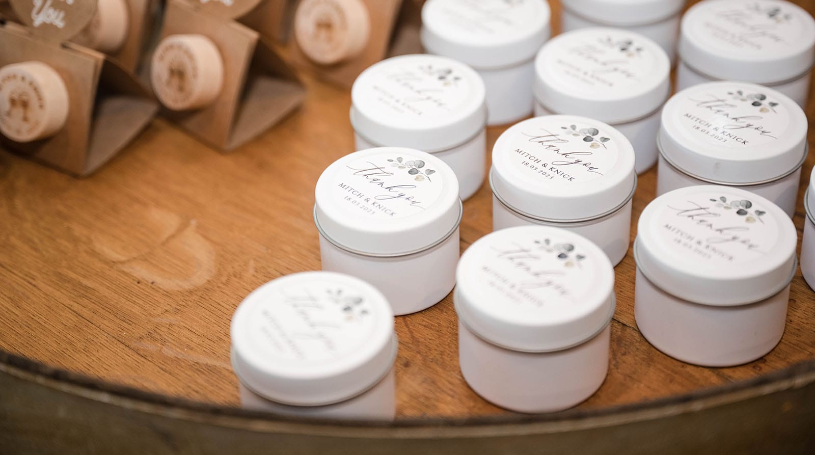 k1 winery wedding - mitch & nick 143 Custom wedding favours
