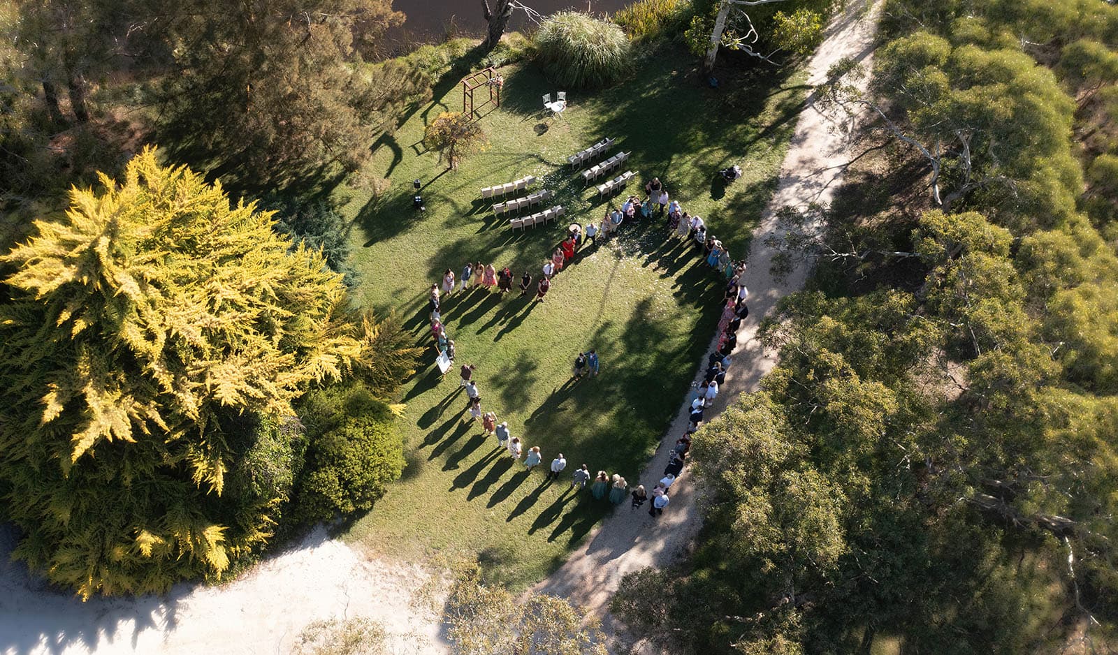 k1 winery wedding - mitch & nick 120 Drone love heart photo