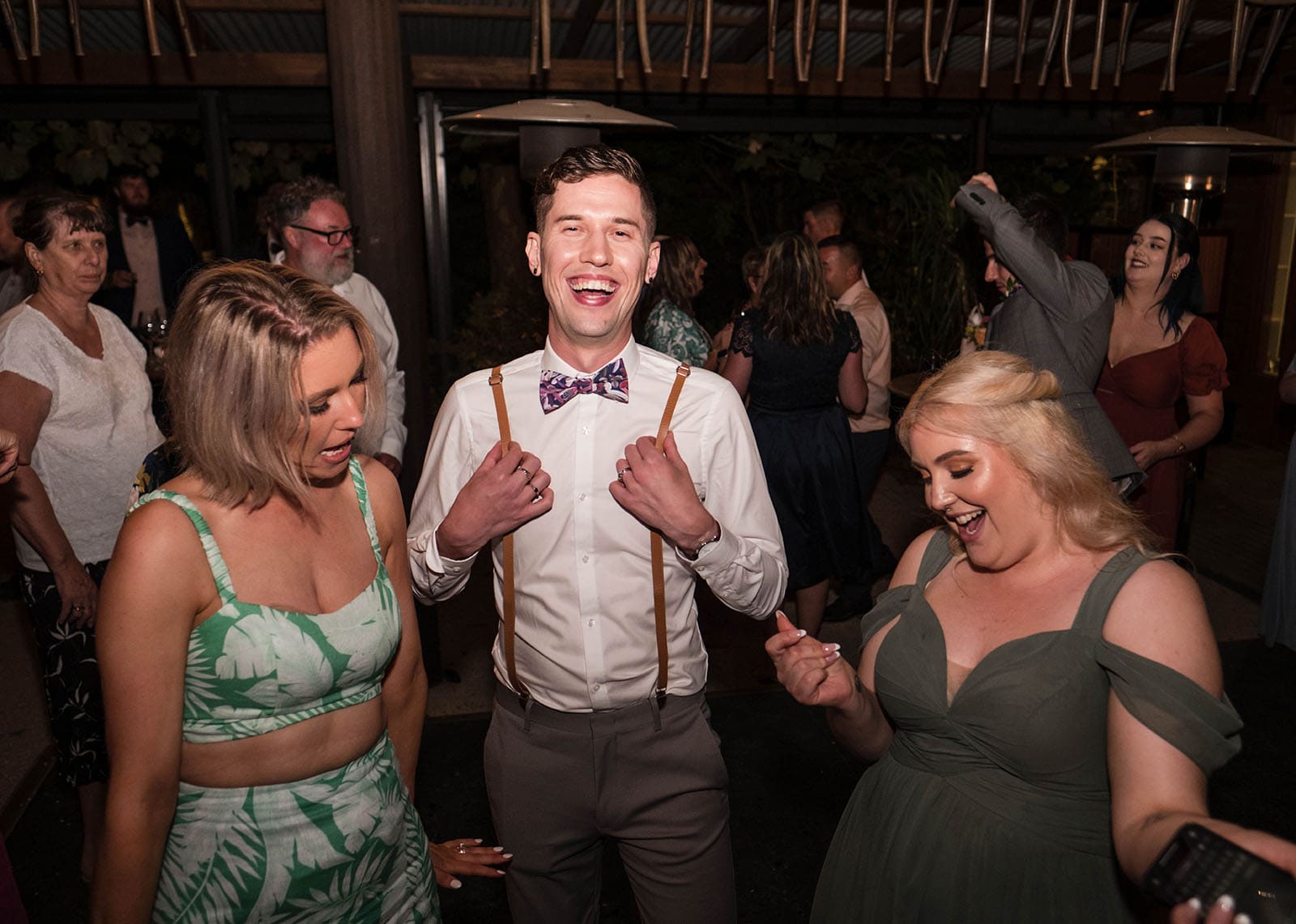 k1 winery wedding - mitch & nick 157 Groom having fun with guests