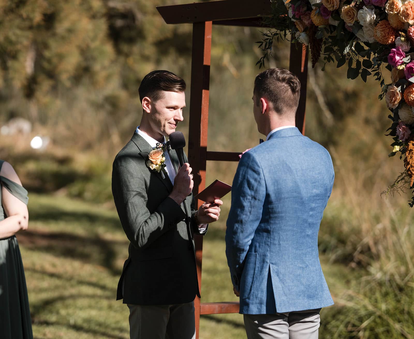 k1 winery wedding - mitch & nick 113 Groom vow