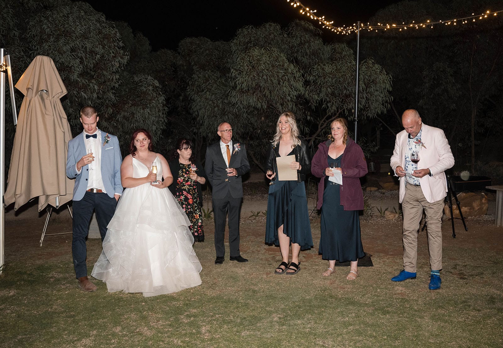 riverland wine centre wedding - lisa & mitch 217 Speech givers outdoors