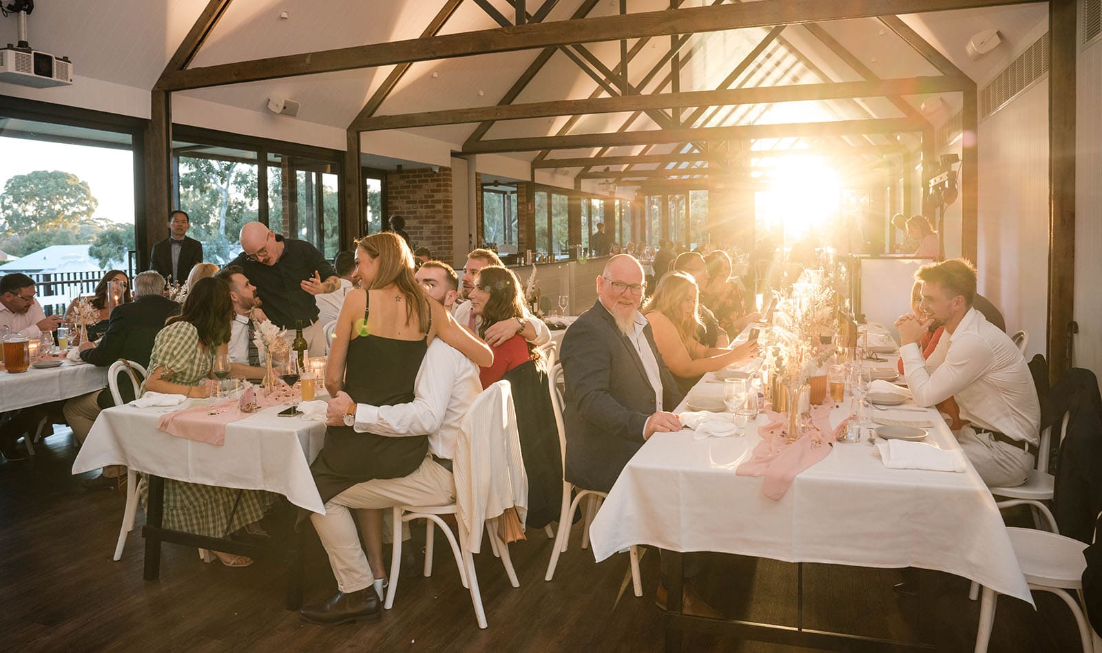 house on haines wedding - danieka & jack 68 Sun light flowing into House on haines wedding reception