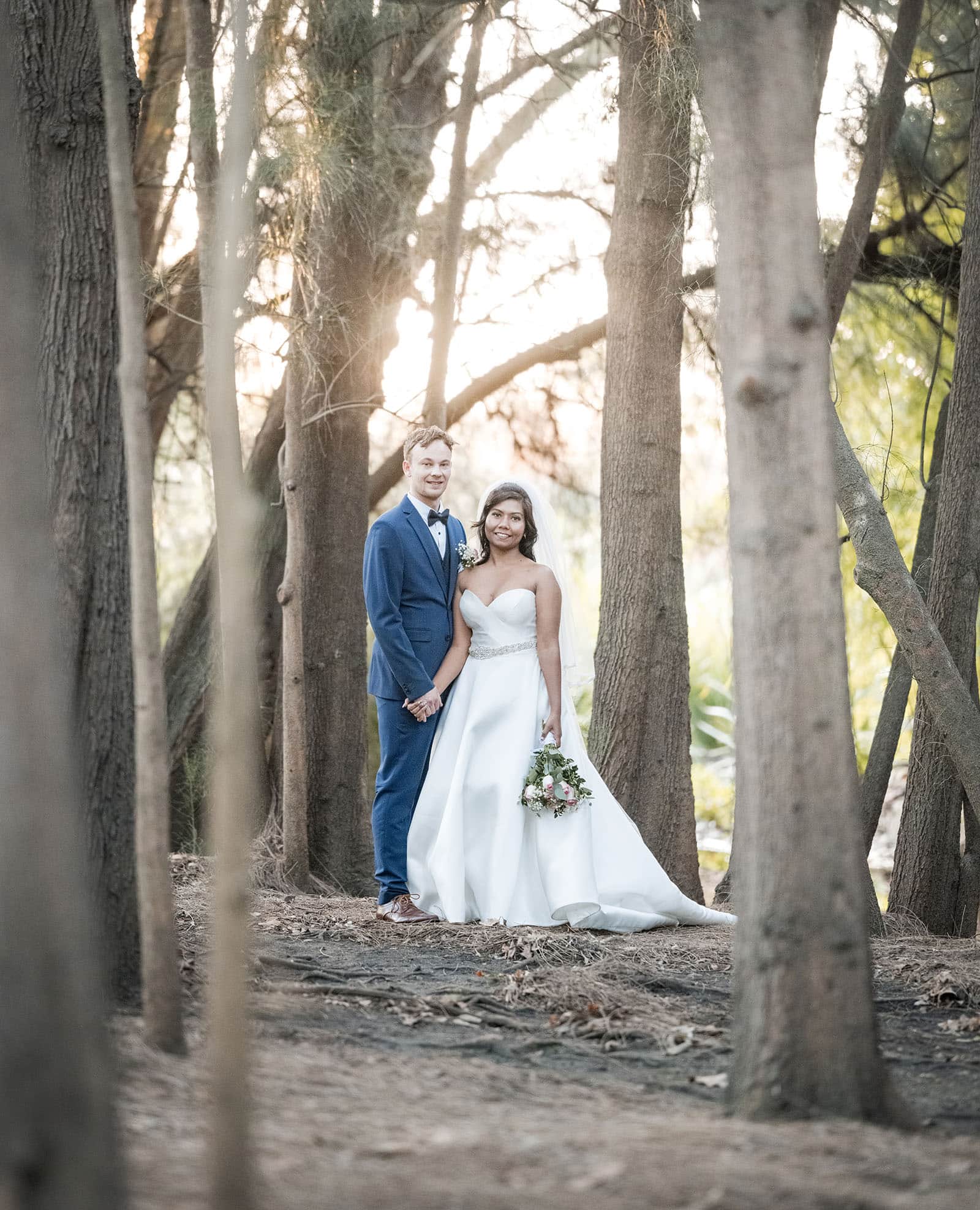our lady of the rosary church wedding - lorraine & wayne 188 Bridal portrait in forest