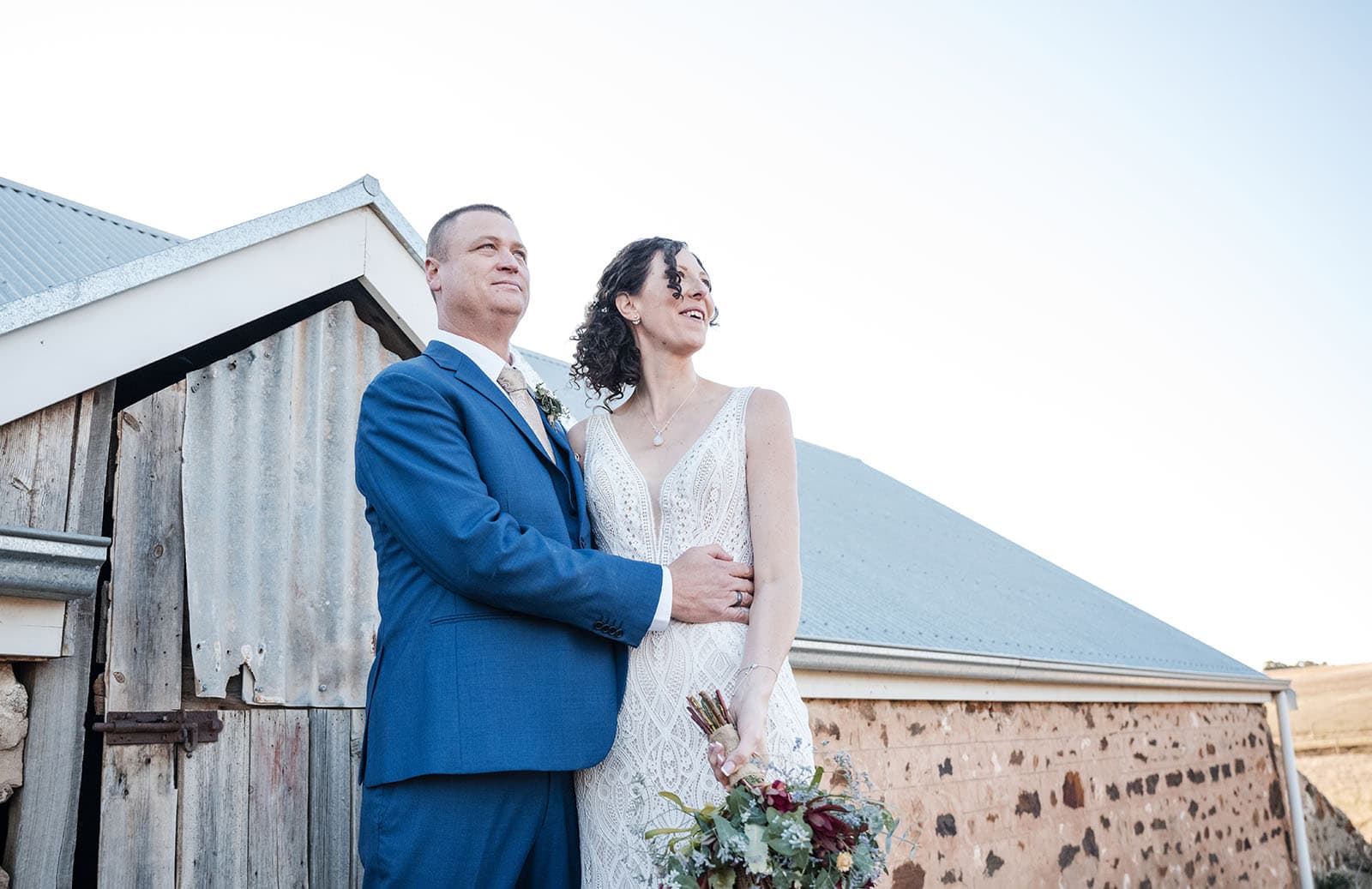white hill estate wedding - catherine & sean 305 bride and groom looking to the future