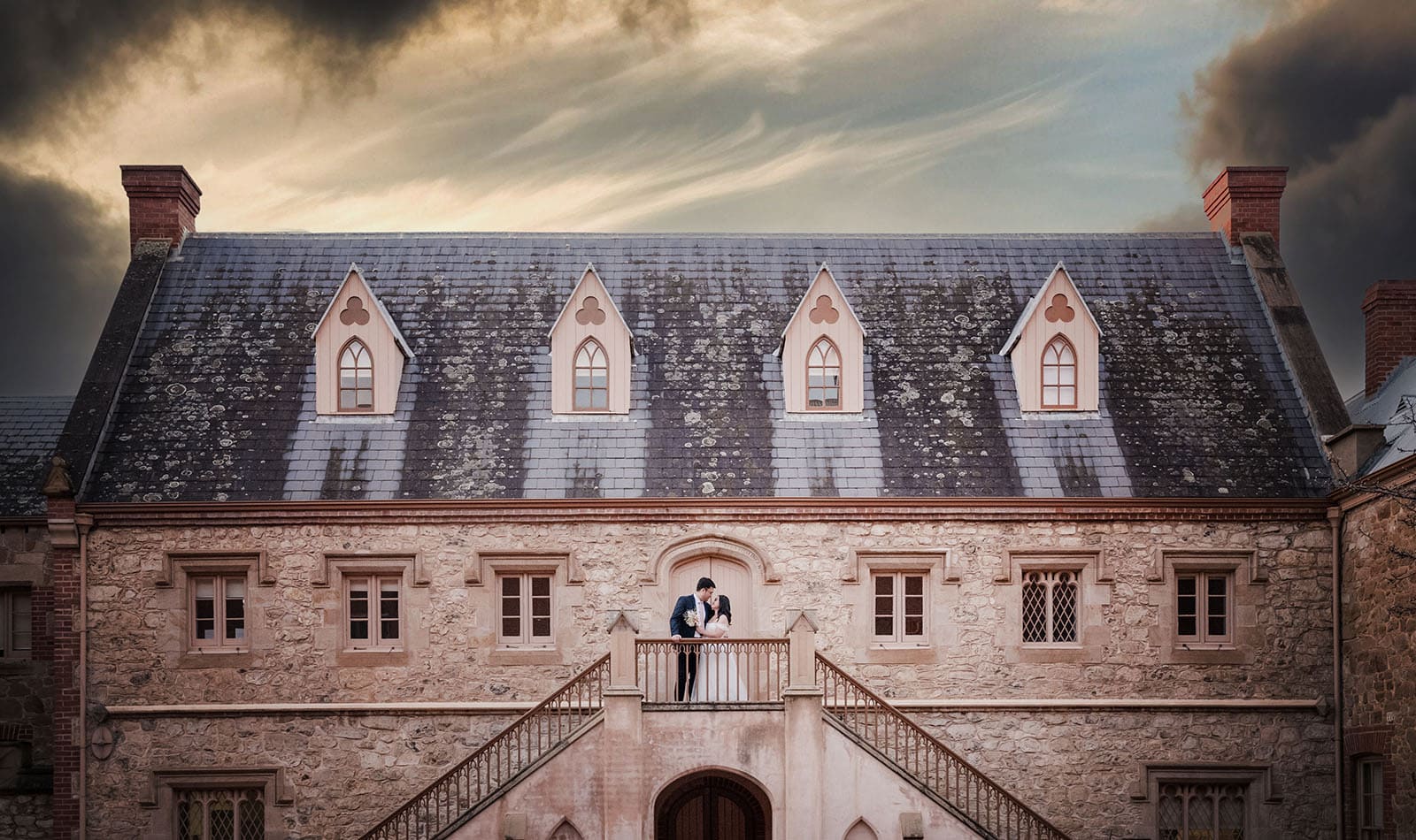 chesser st registration office wedding - khate & angelo 93 bride and groom on the Adelaide Police Barracks