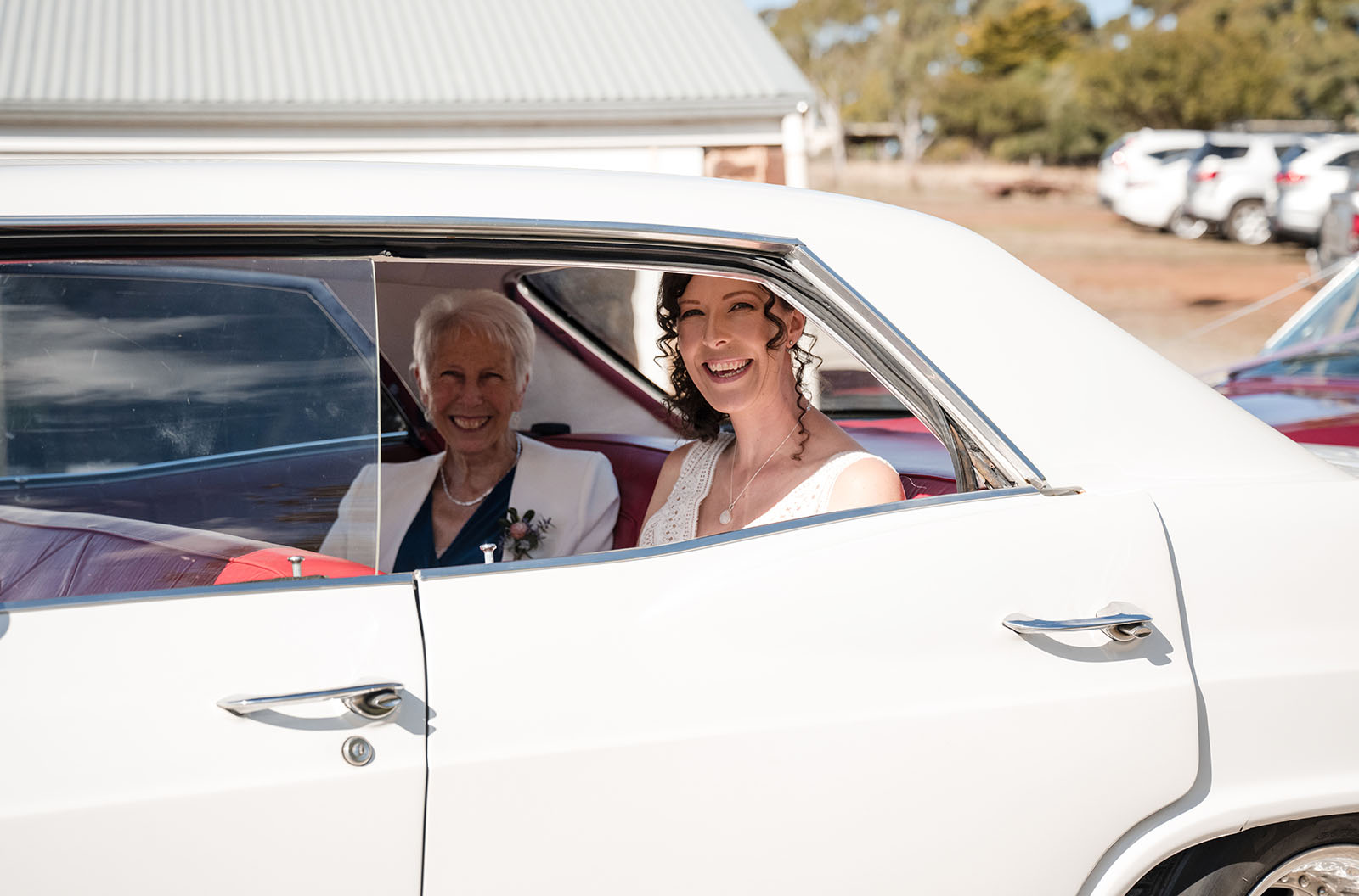white hill estate wedding - catherine & sean 300 Bride and Mum arriving at wedding