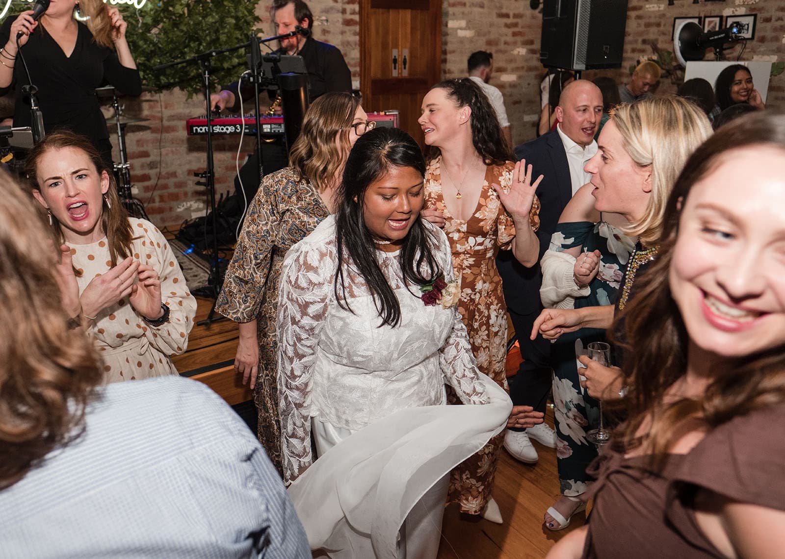 vine shed wedding - kat & katie 256 Bride dancing