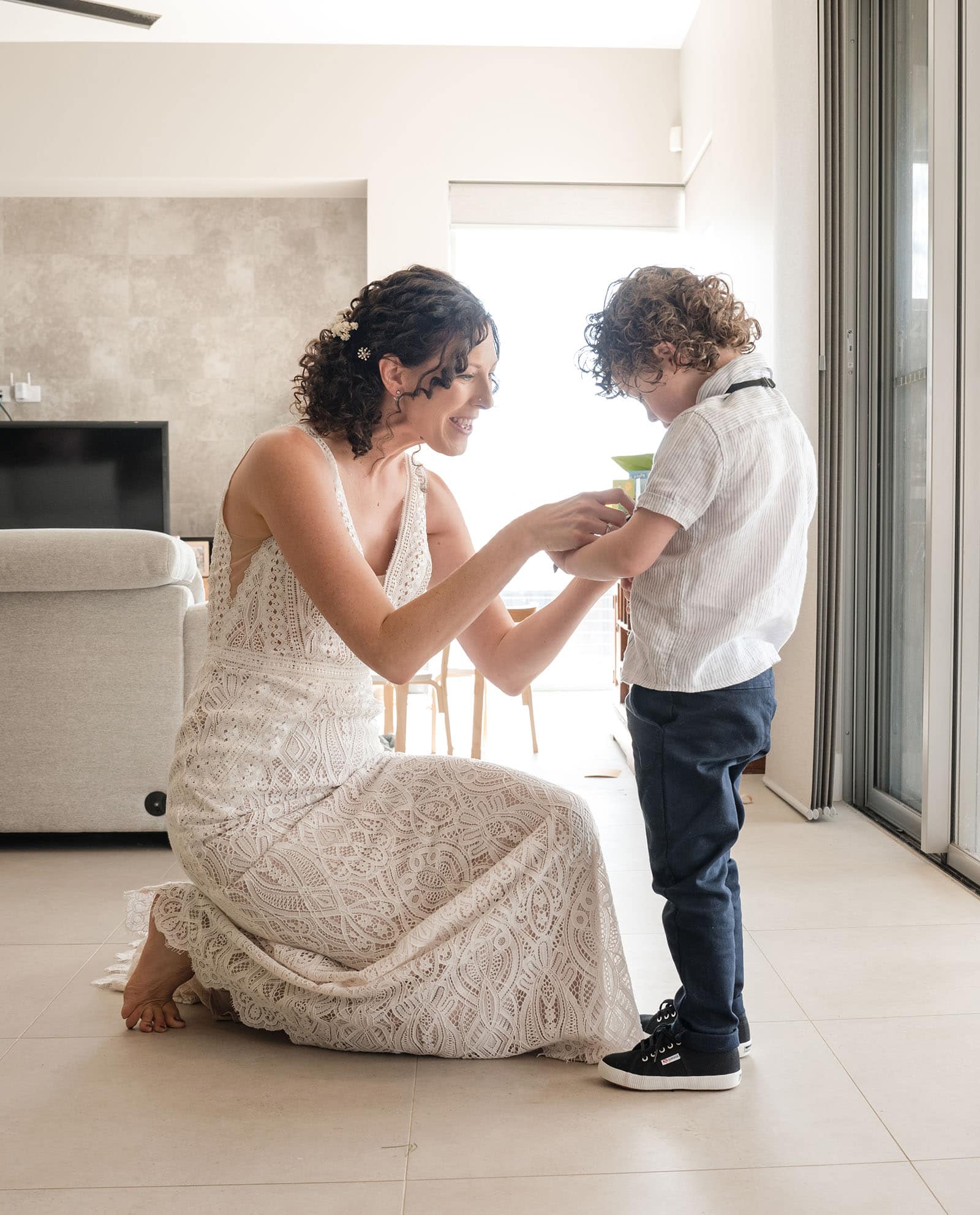 white hill estate wedding - catherine & sean 284 Bride helping son get ready