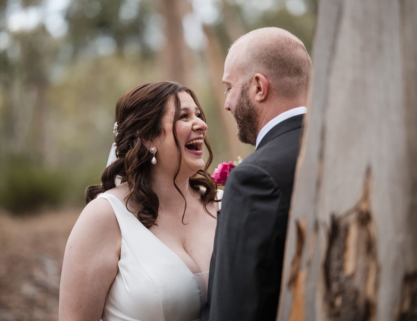 ten22 wedding - julia & daniel 171 Bride laughing at groom