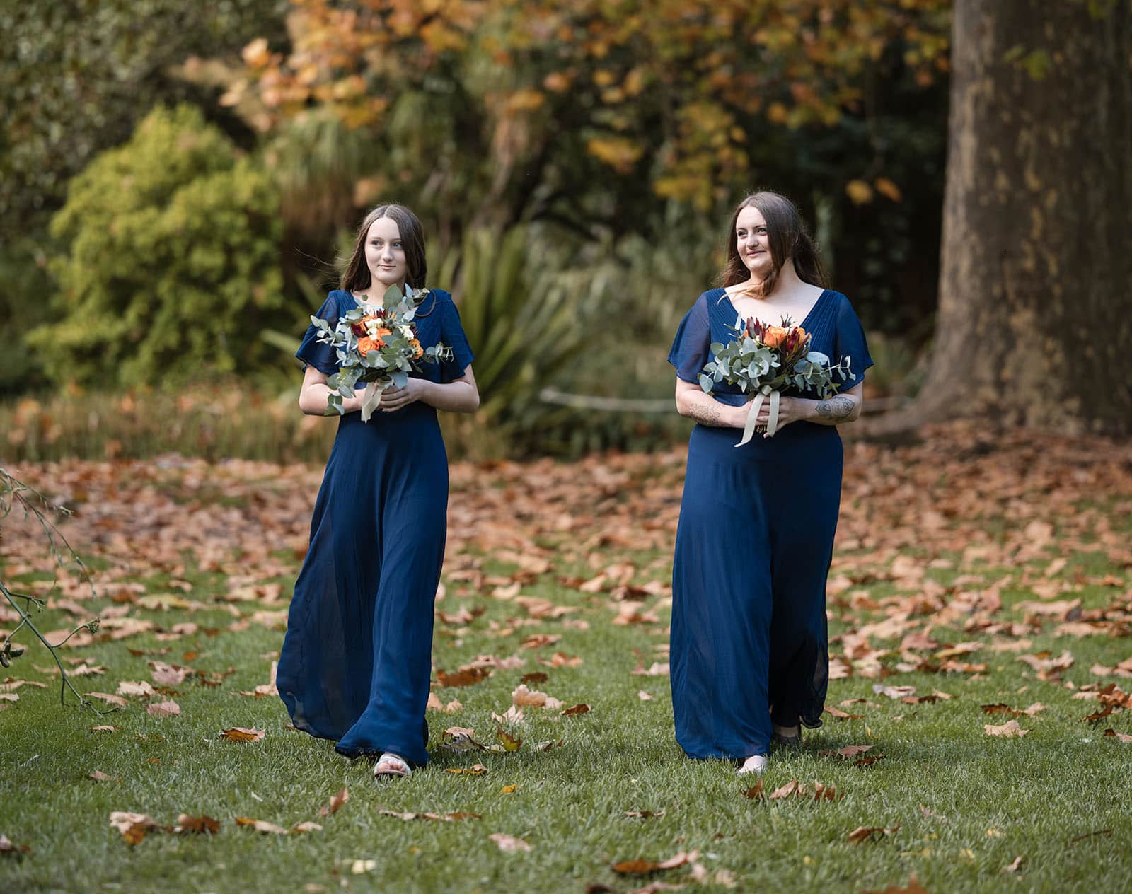northern palm garden wedding - nicole & daryl 111 Bridesmaids approaching