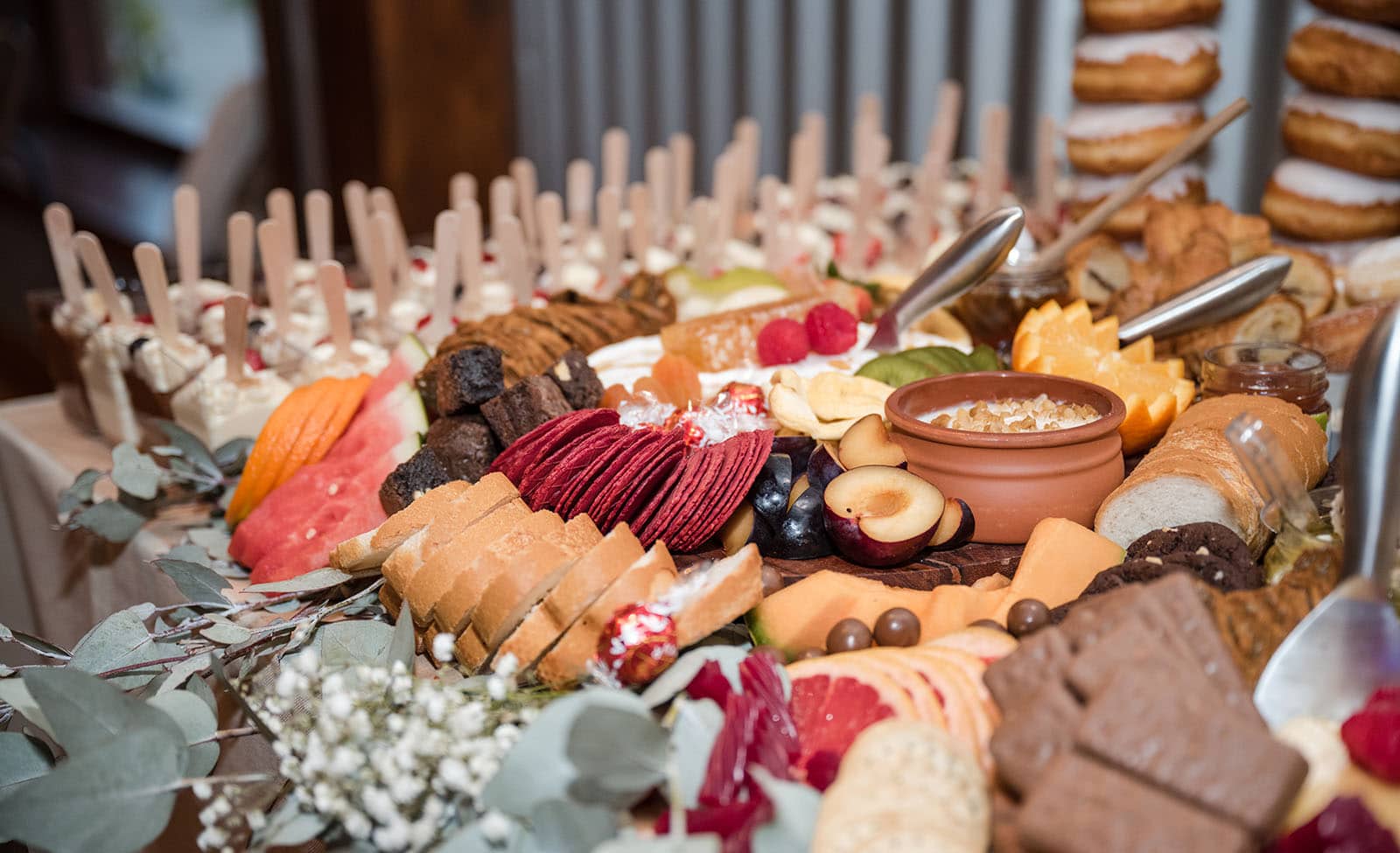 vine shed wedding - kat & katie 248 Dessert table spread