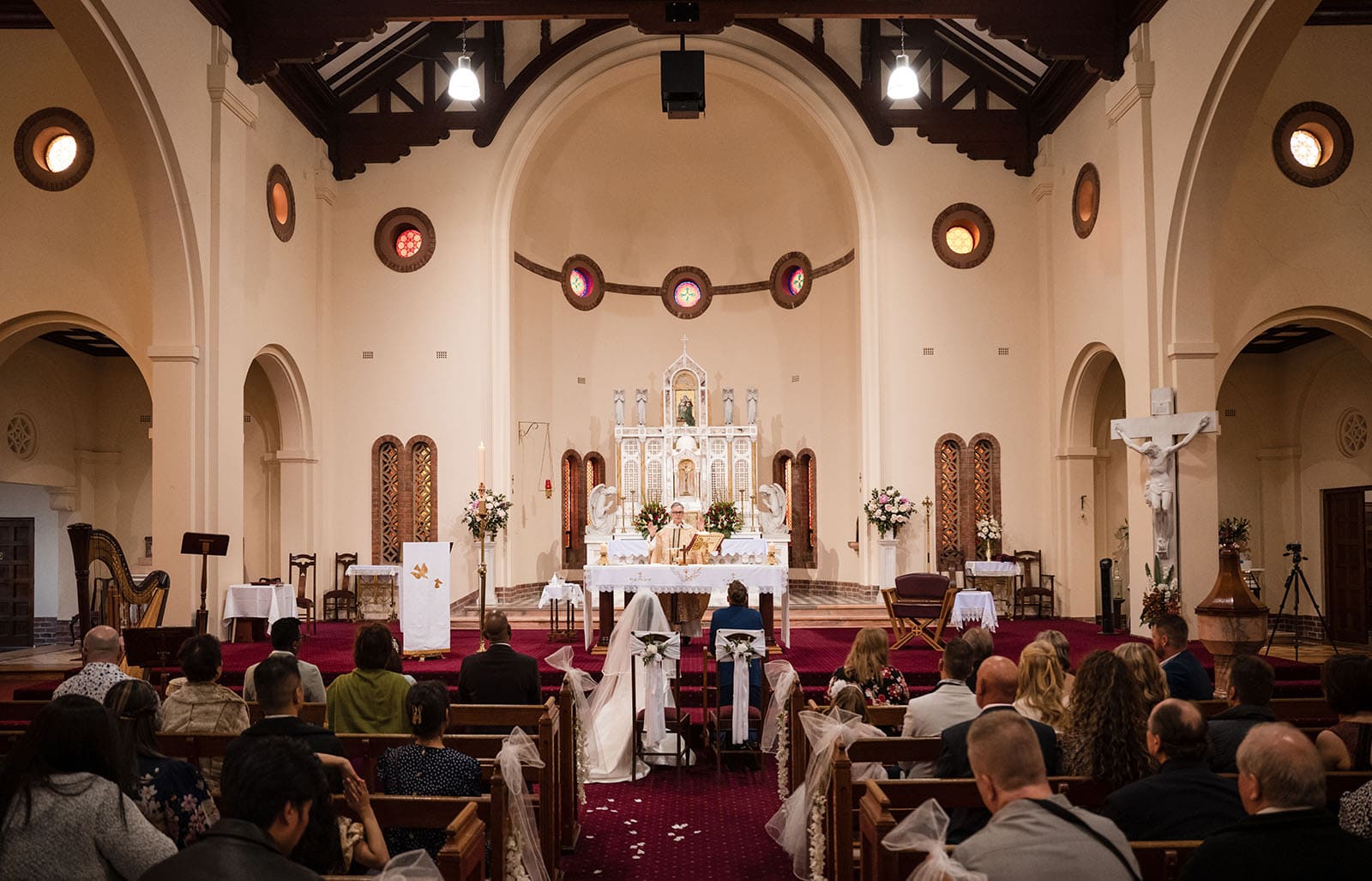 our lady of the rosary church wedding - lorraine & wayne 167 inside Our Lady of the Rosary Church Prospect