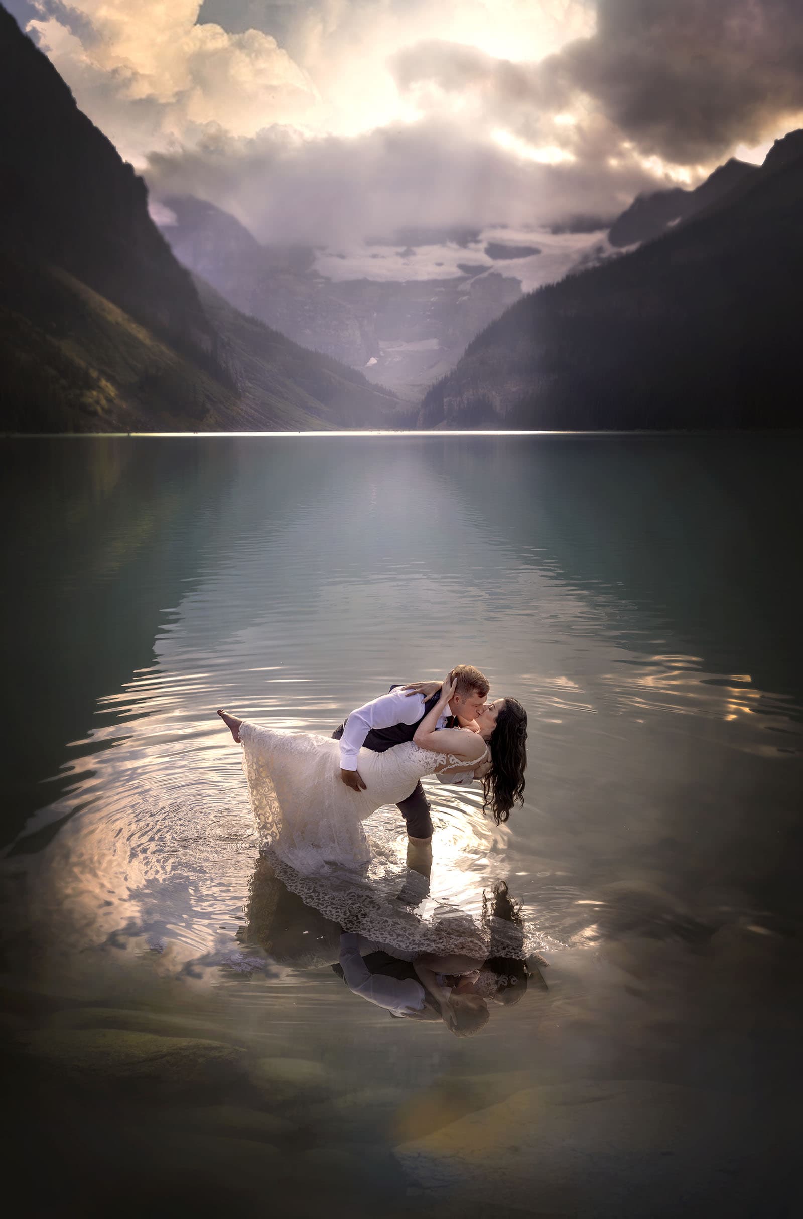 canada's lake louise wedding photoshoot - melodie & brandon 17 Lake Louise Wedding Photo