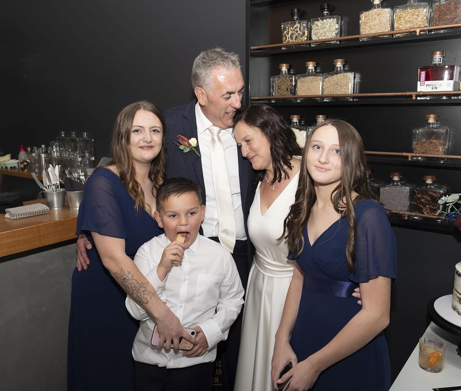 northern palm garden wedding - nicole & daryl 145 Newly combined family