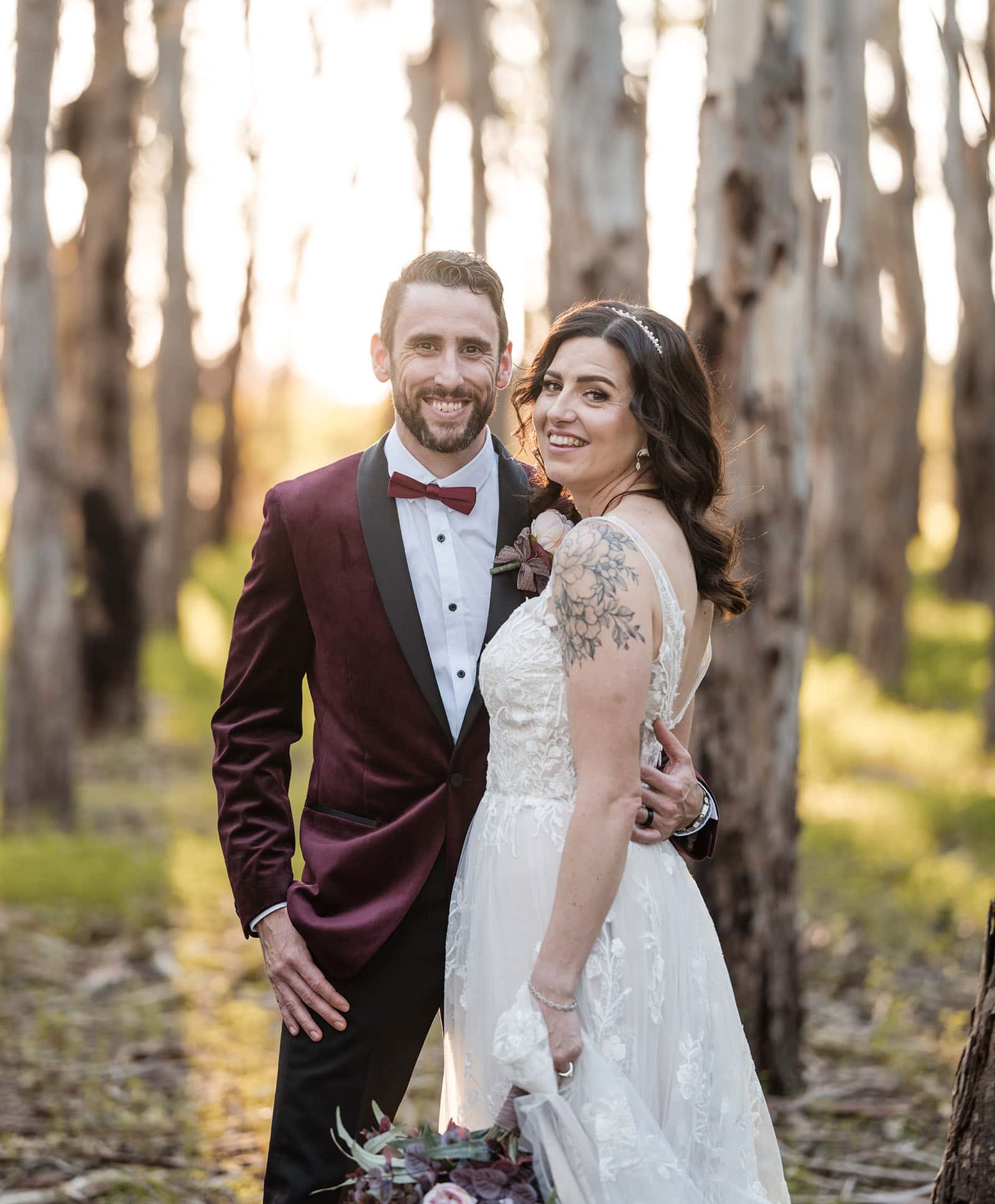 sneakys wedding - ash & michael 96 Portrait in the young gums