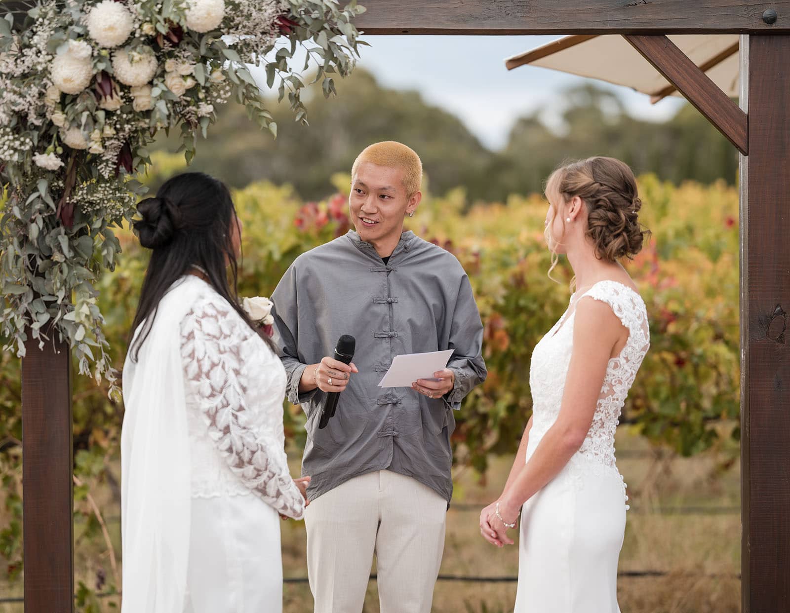 vine shed wedding - kat & katie 226 Second ceremony reading