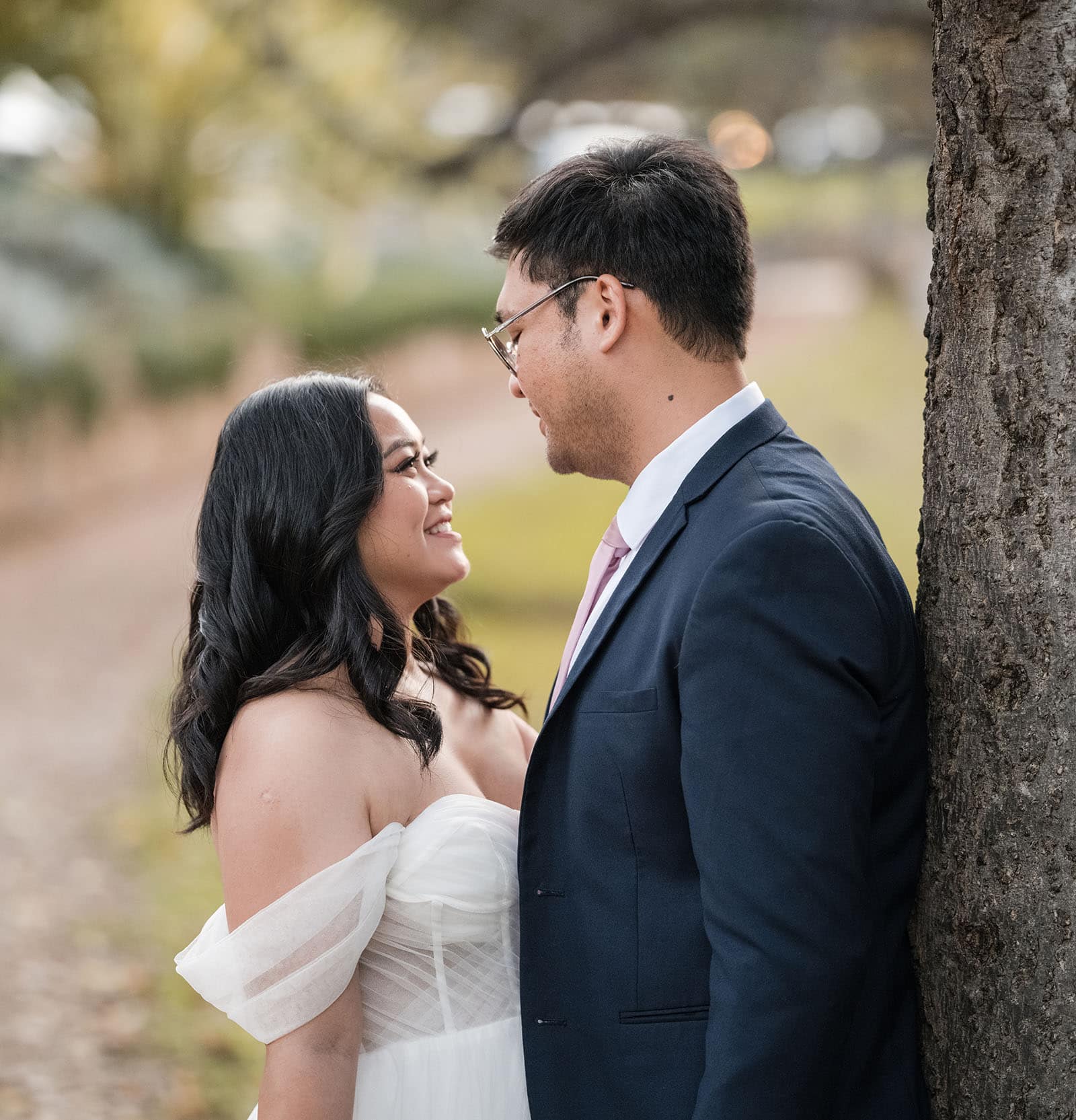chesser st registration office wedding - khate & angelo 87 Smiles at each other