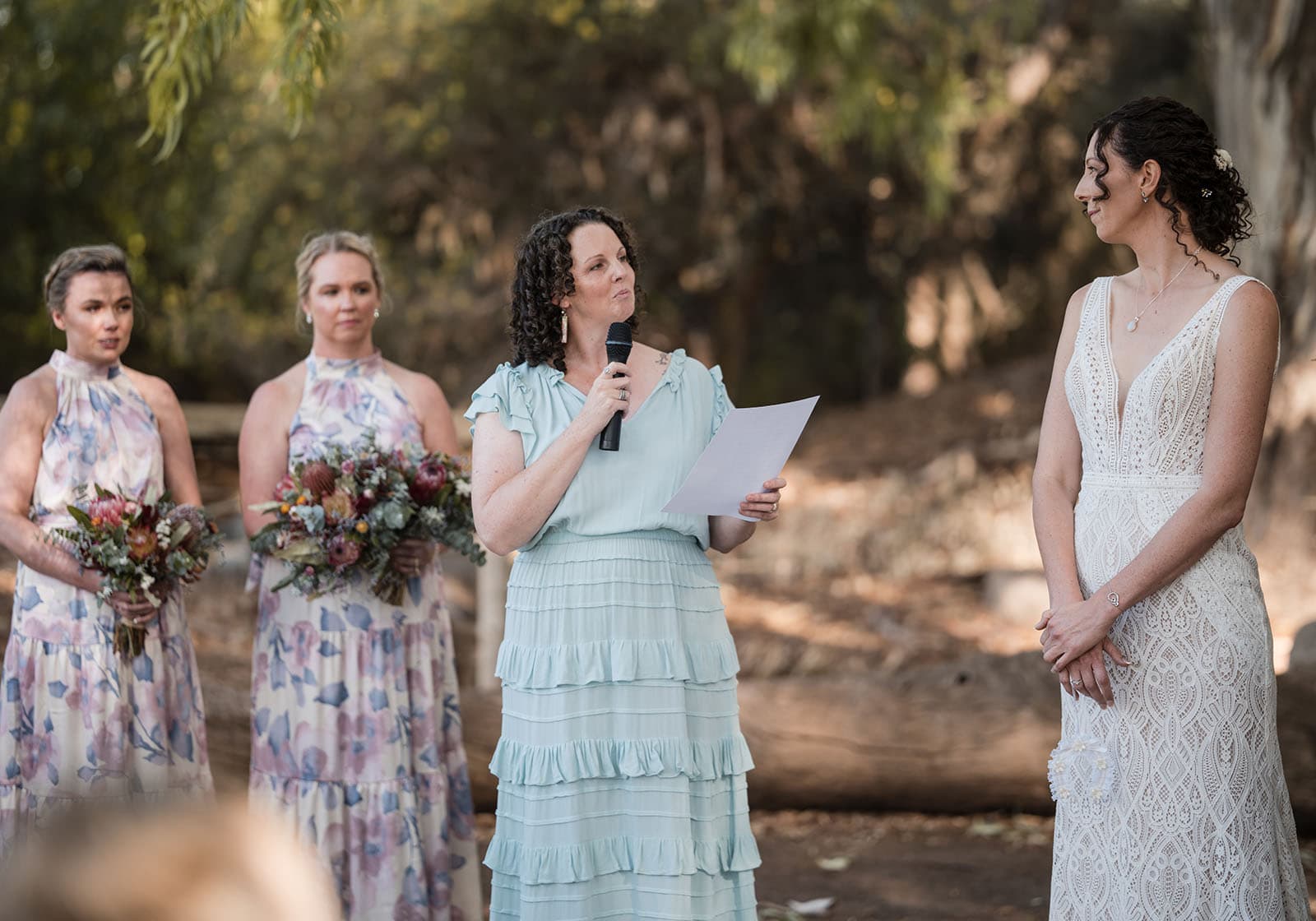white hill estate wedding - catherine & sean 295 Speech giver at ceremony