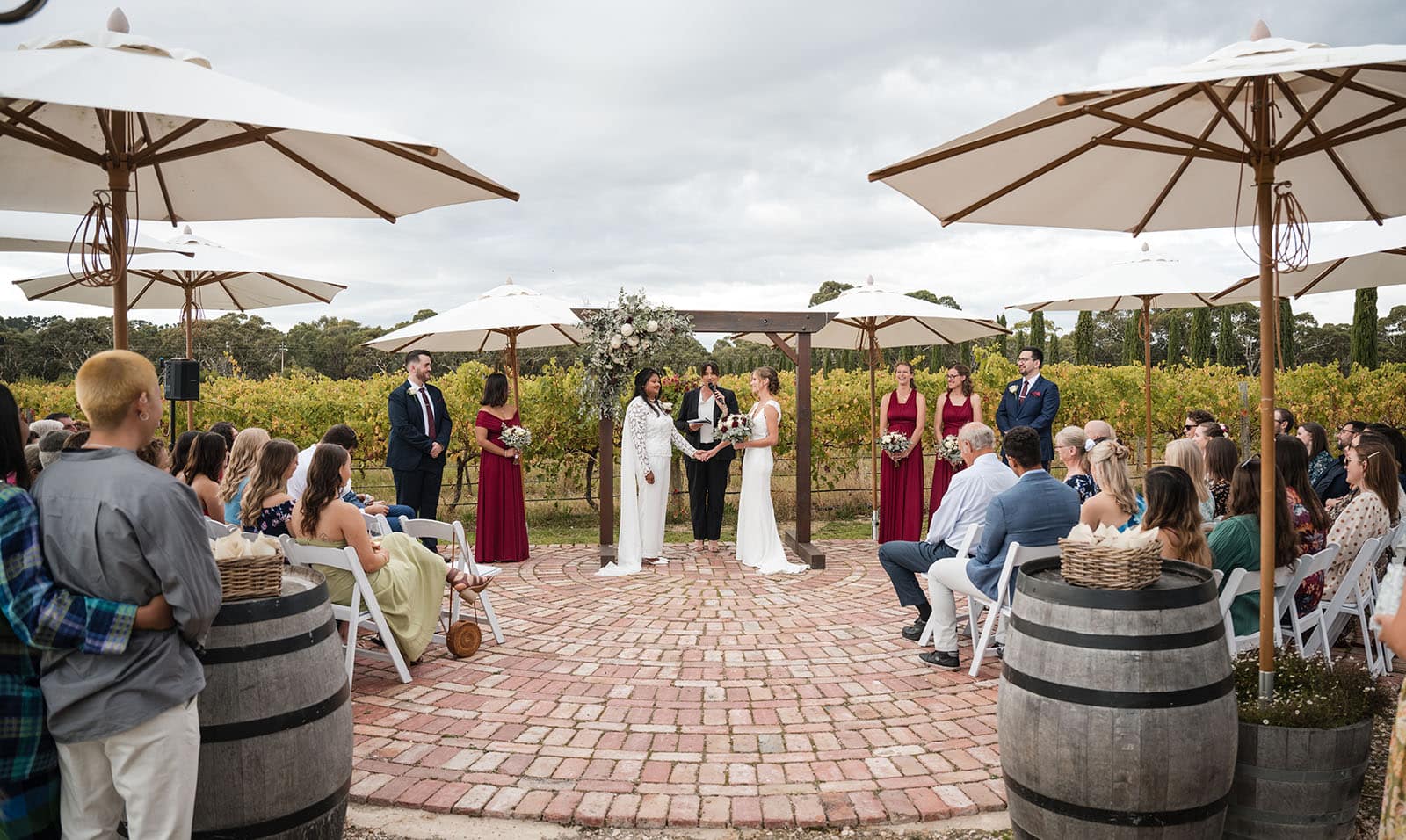 vine shed wedding - kat & katie 222 Vine Shed wedding ceremony