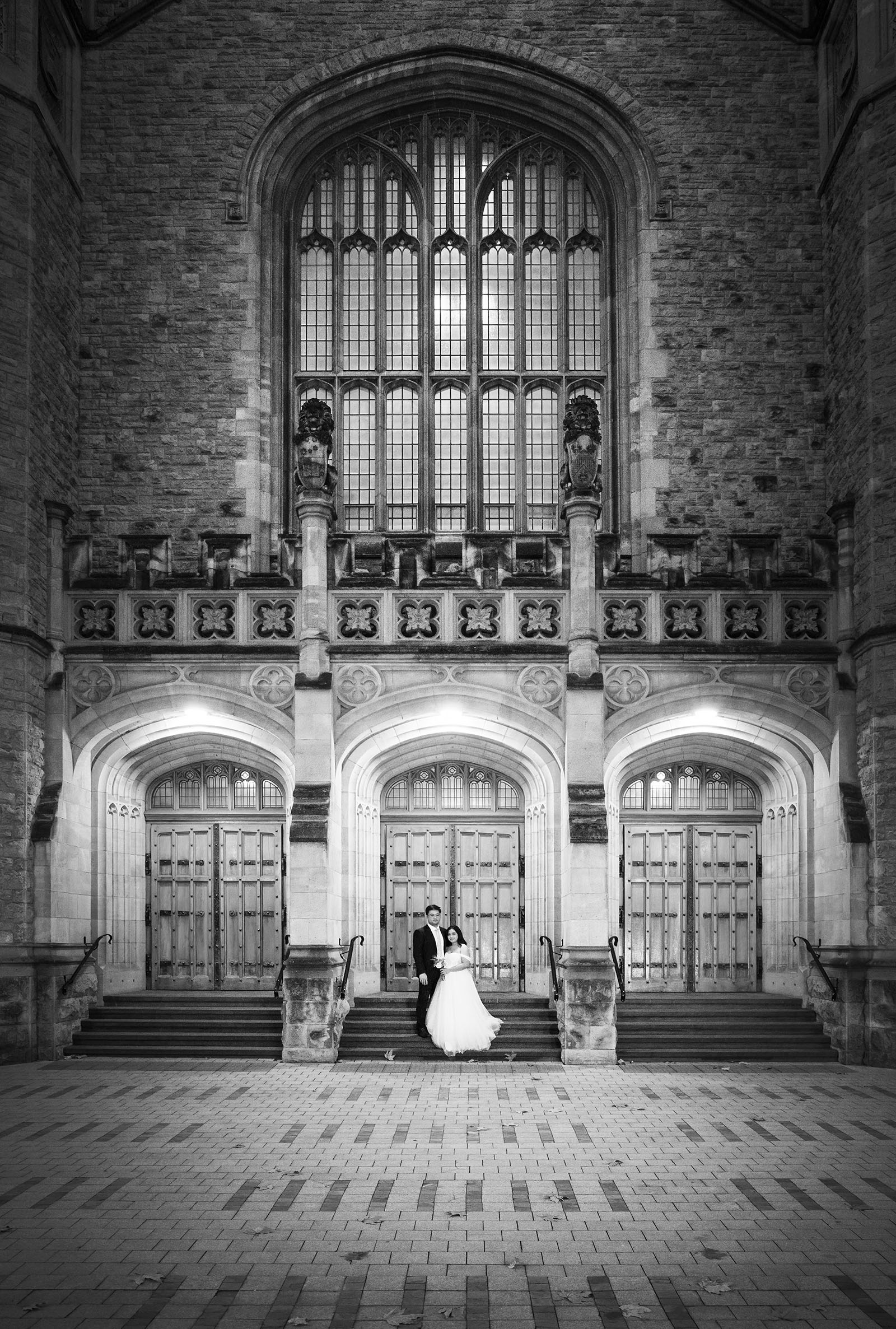 chesser st registration office wedding - khate & angelo 104 Wedding photo in front of Bonython Hall