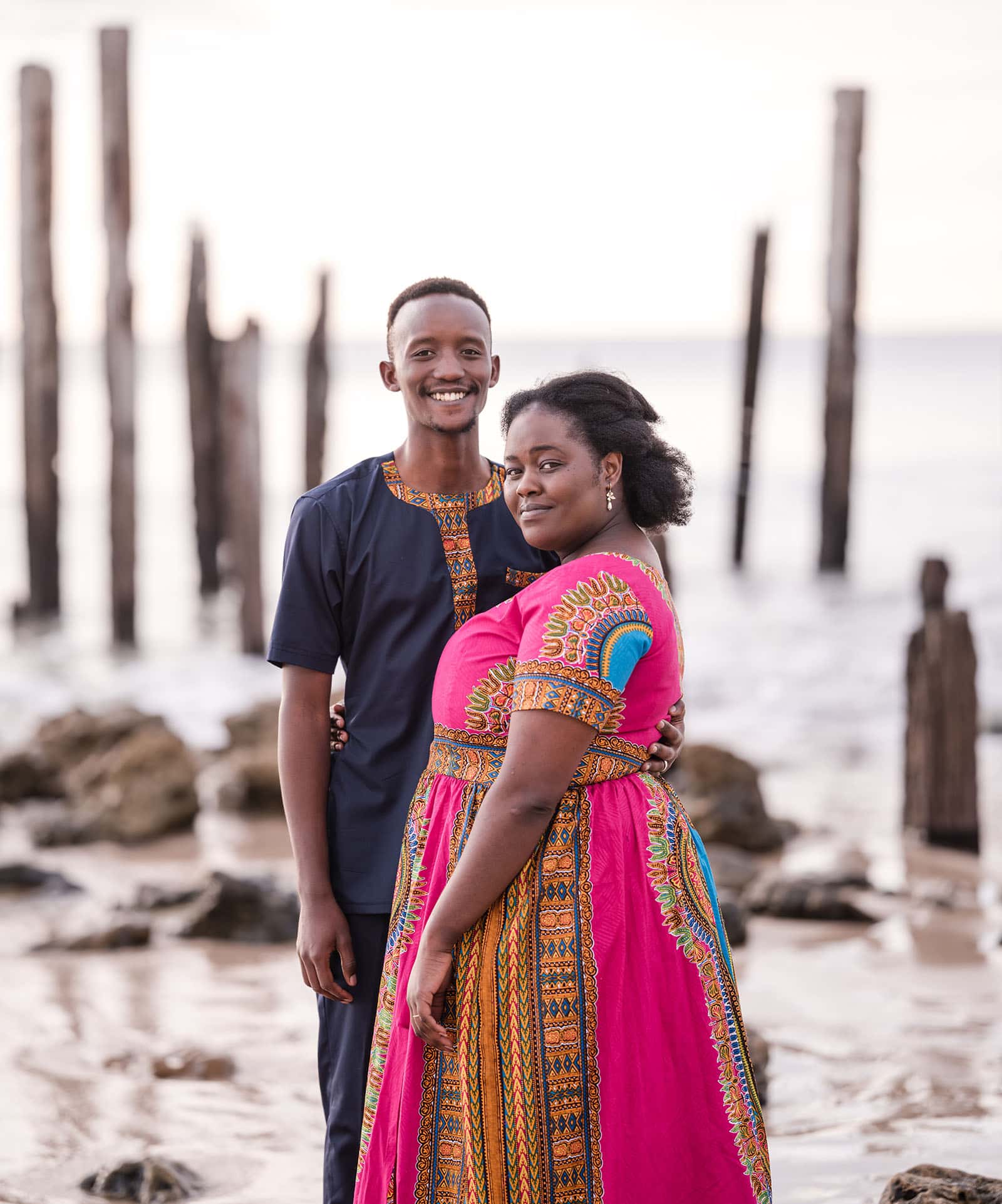 pt willunga renewal of vows - lauryn & calvin 266 Portrait in front of the ruined jetty