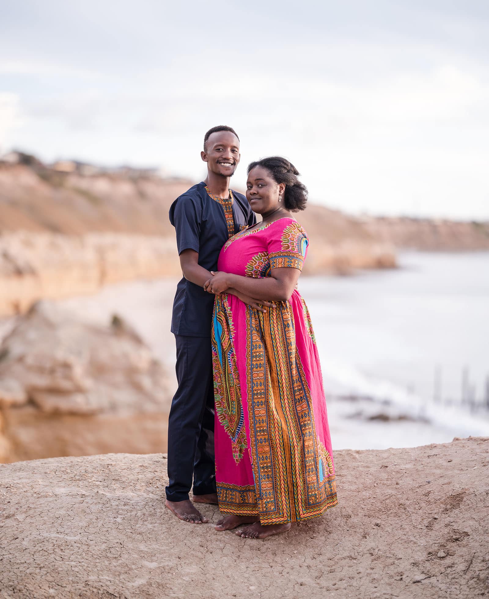 pt willunga renewal of vows - lauryn & calvin 268 Portrait on top of the cliffs