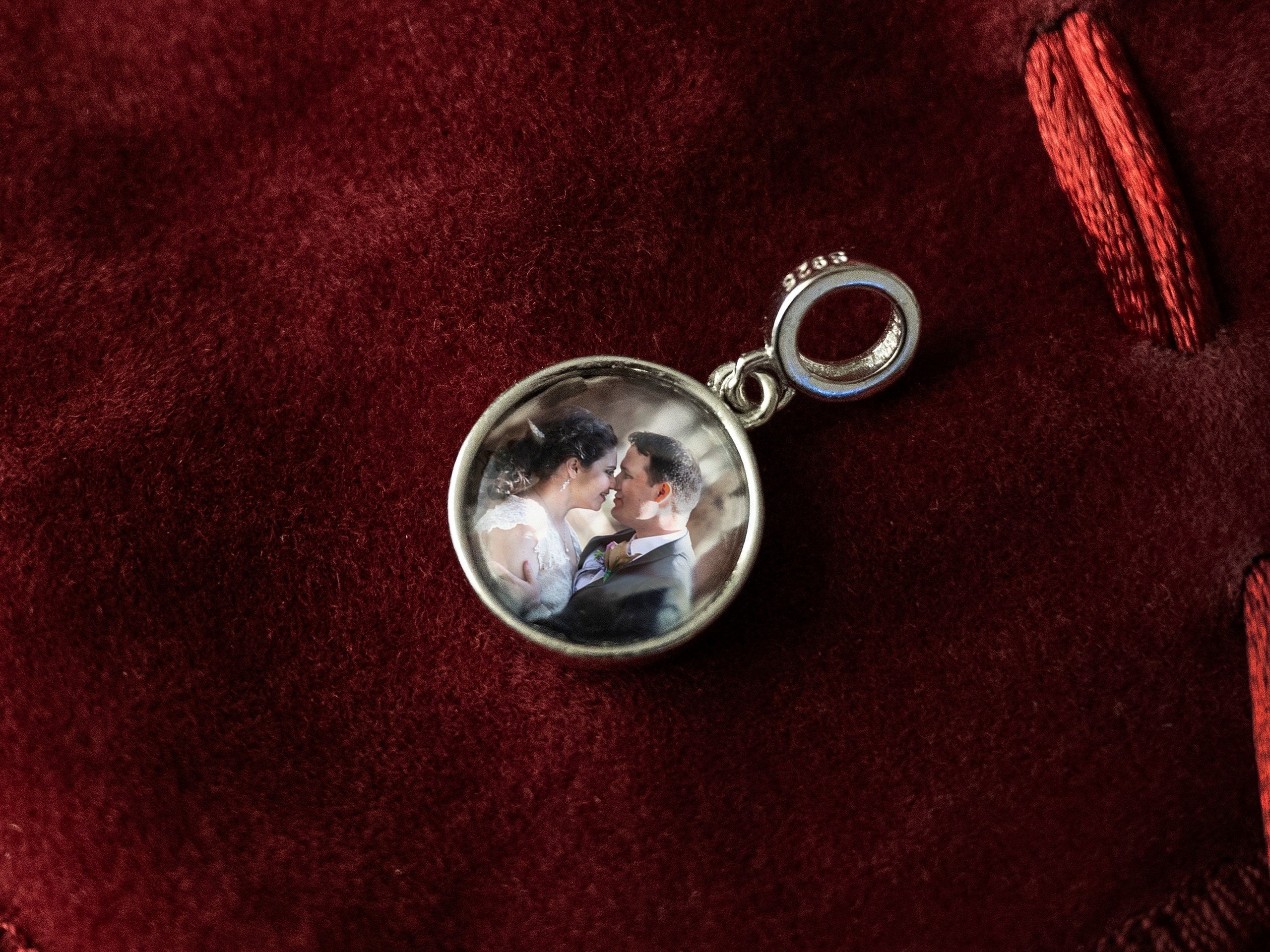 Silver Pandora-Compatible Photo Memory Charm