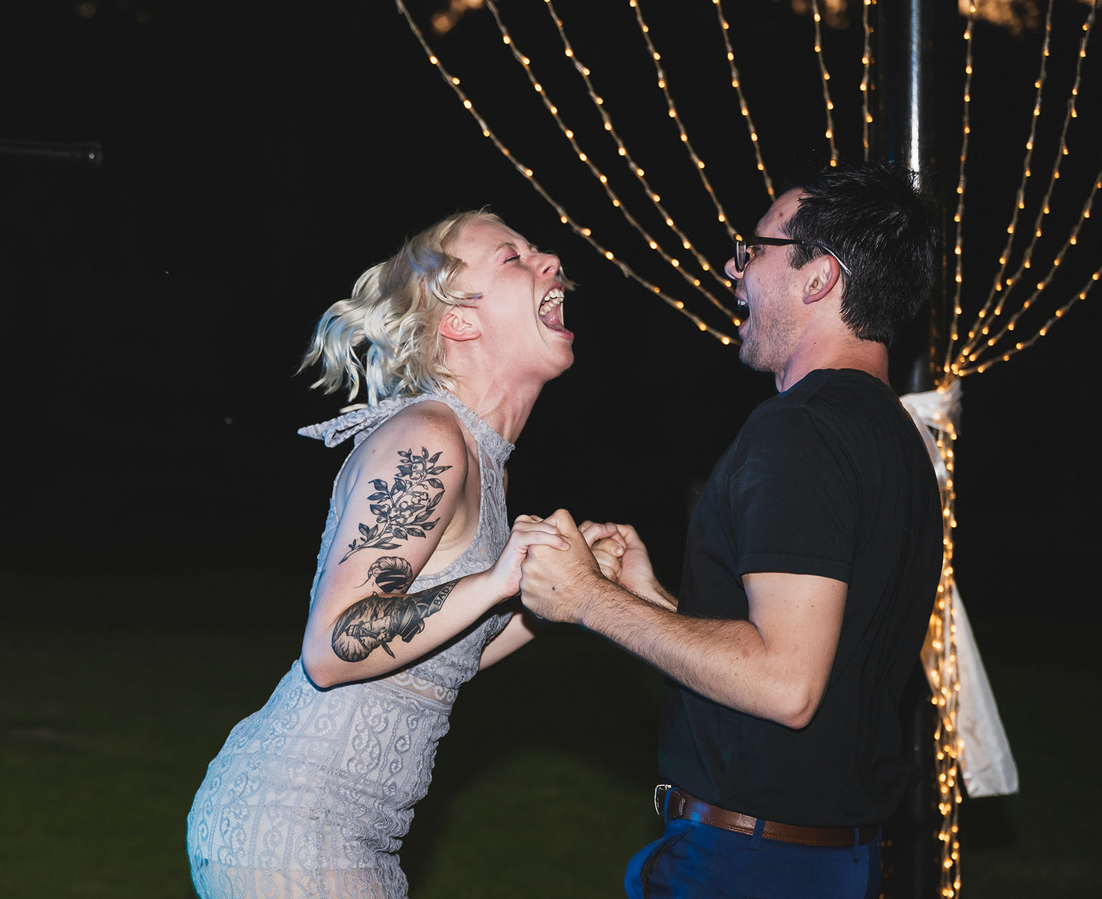 tiny house on the prairie wedding - kat & stacey 117 Dancing guests