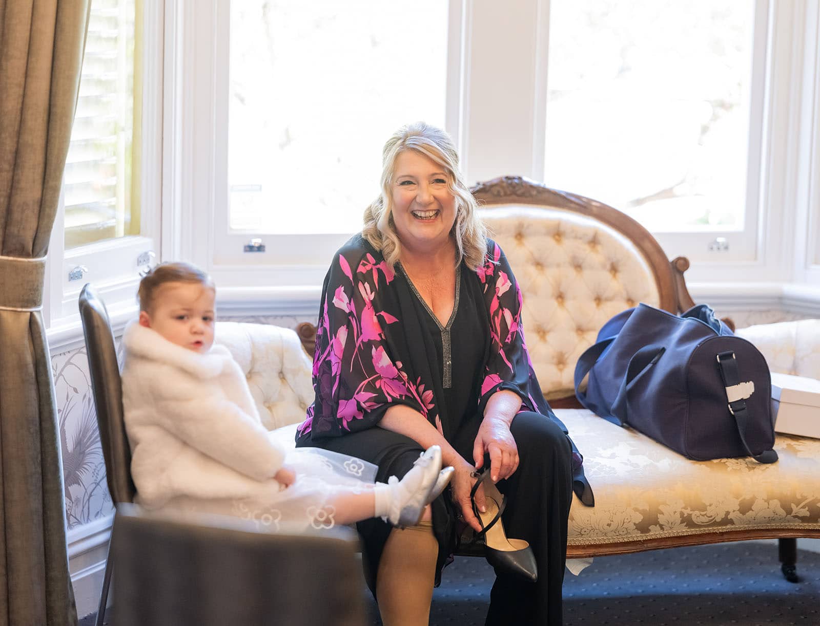 glenelg's partridge house wedding - emma & steven 130 Mother of the Bride laughing on lounge