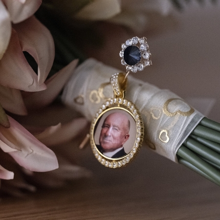 double sided, spinning photo memory charm with rhinestones 8 Spinning Photo Memory Charm with Rhinestones