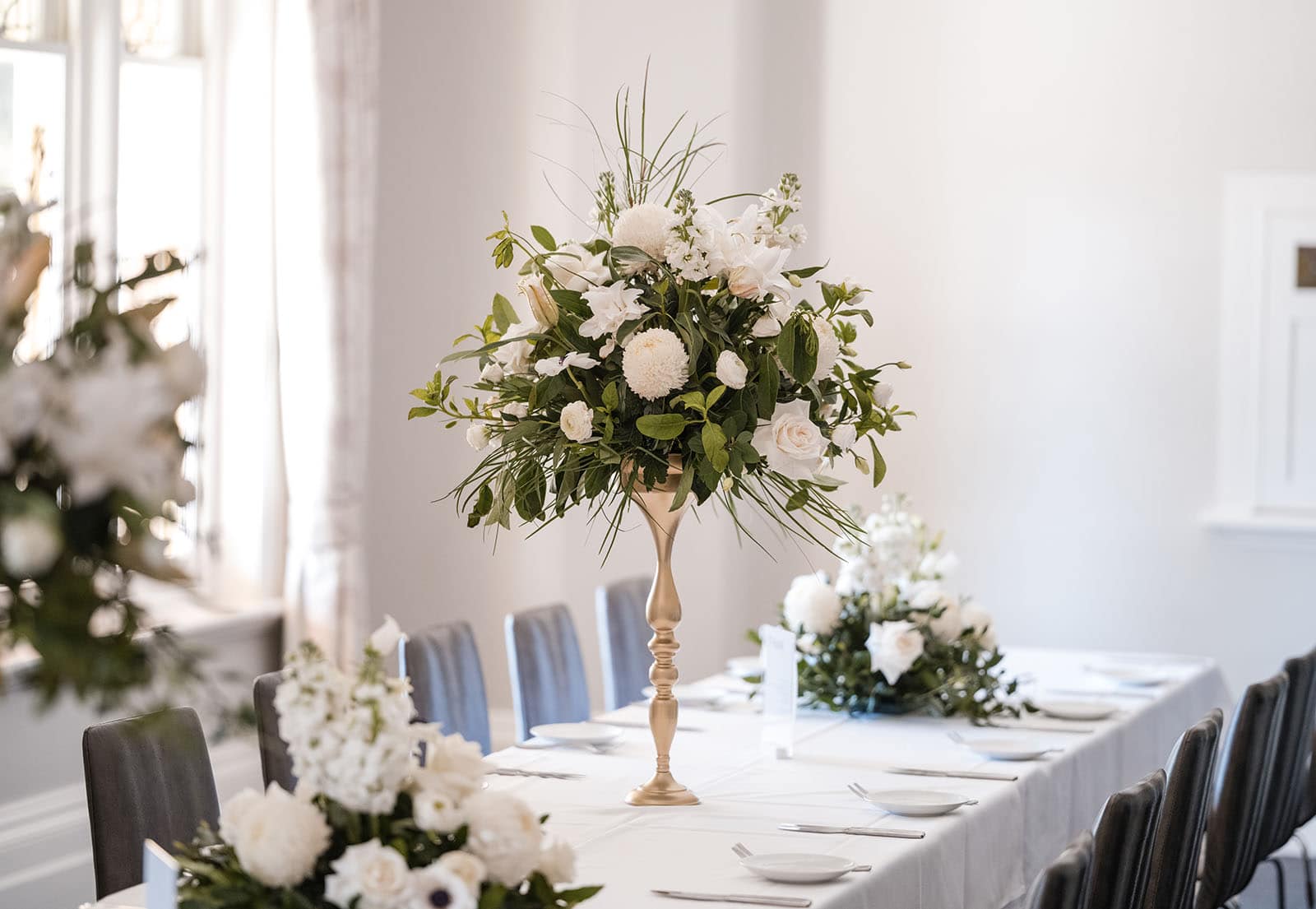 glenelg's partridge house wedding - emma & steven 172 Table centerpiece
