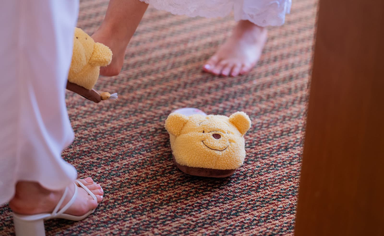 stamford grand wedding - jess & tim 54 Winnie the Pooh Slippers