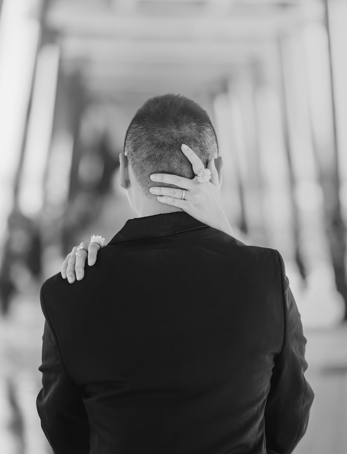 bumbunga lake photoshoot - tina & eric 40 Candid intimate embrace in black and white, showcasing affection, elegance, and connection.