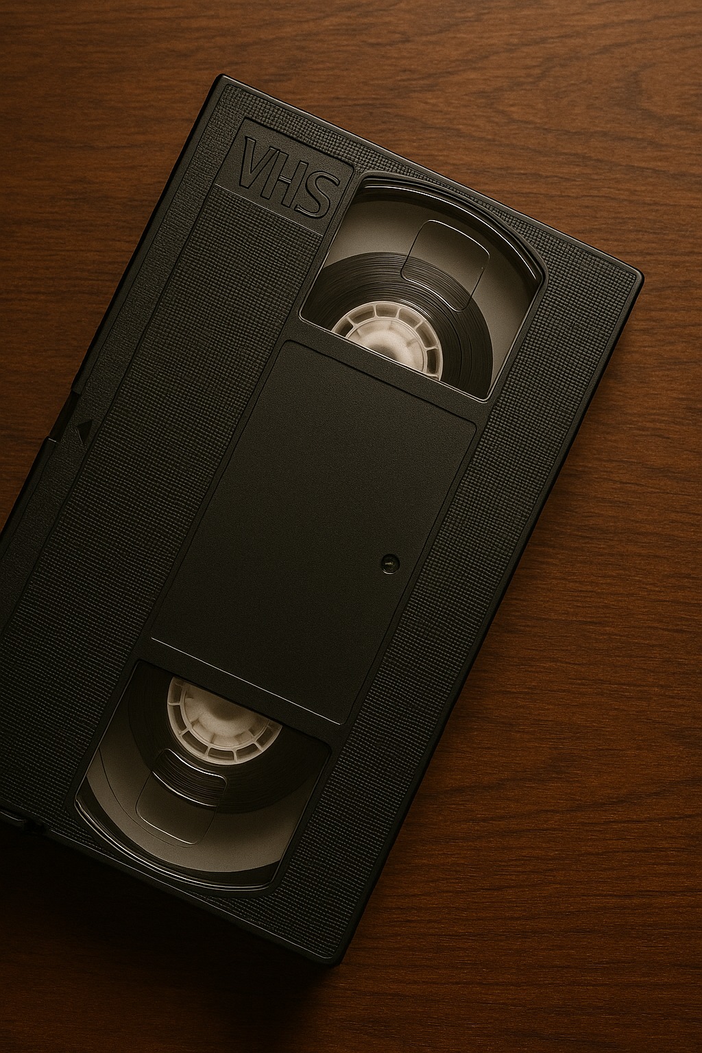 vhs to digital conversion - vhs conversion made simple 2 VHS tape on wooden surface, vintage home entertainment scene with nostalgic feel.