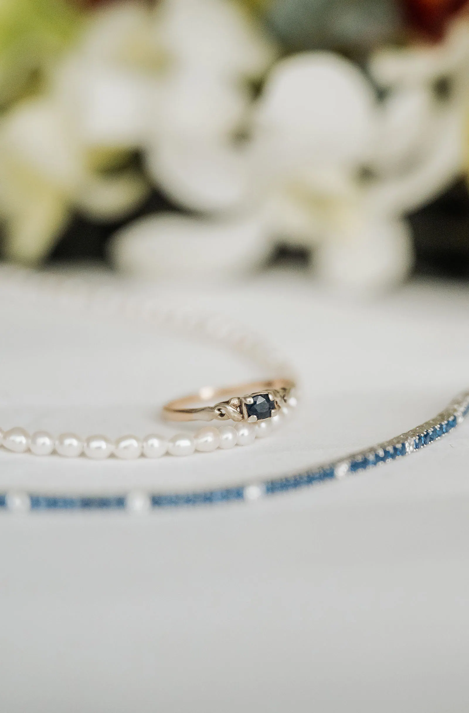 adelaide botanic gardens summerhouse wedding - belinda & ian 139 Elegant gold and silver jewelry on display for fashion and style inspiration.